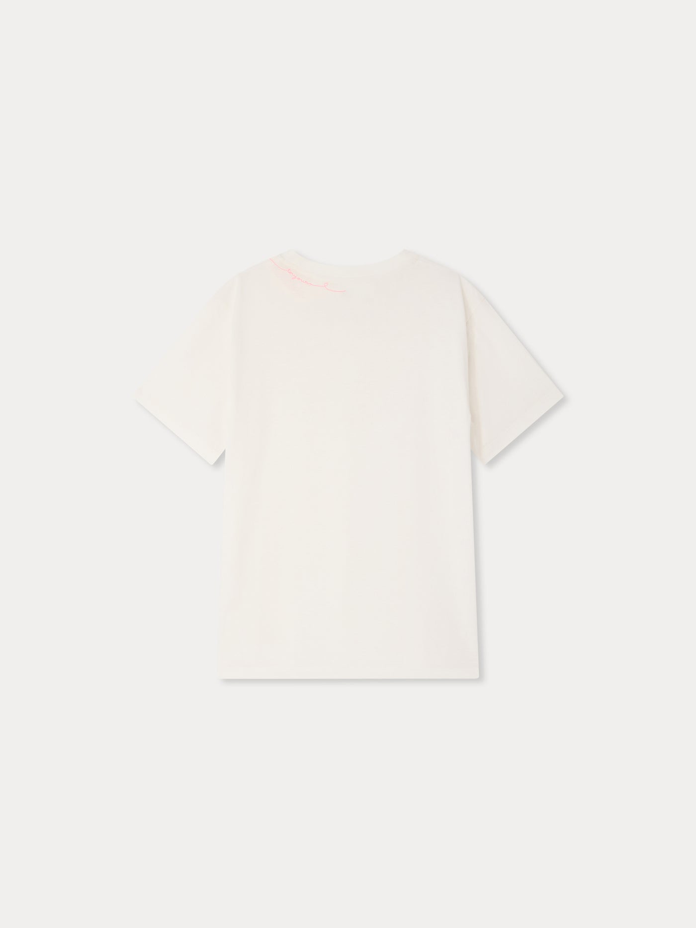 Linda embroidered "amour" t-shirt in organic cotton