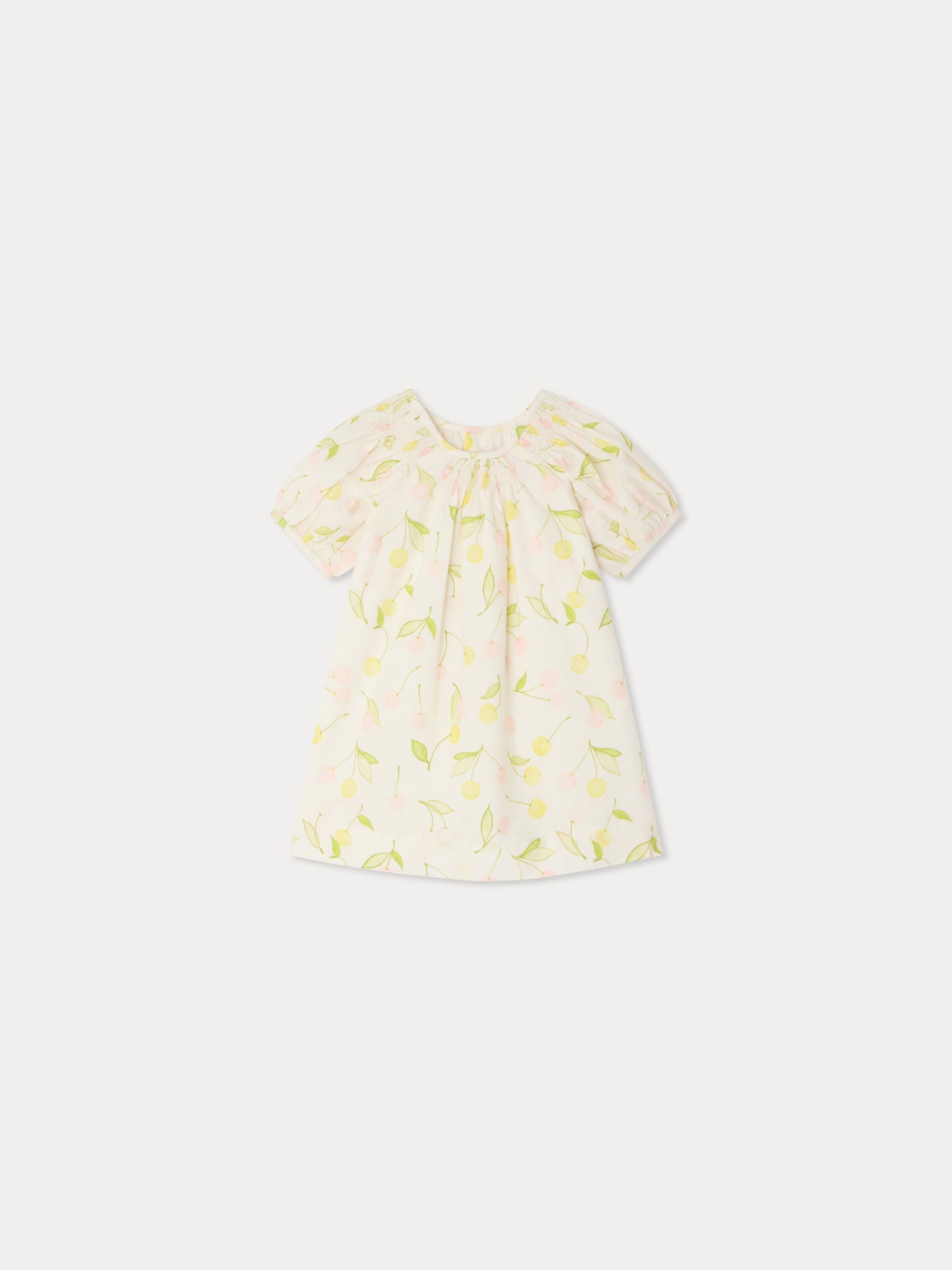 Luce-Kleid mit Smokdetails aus Bio-Baumwollpopeline