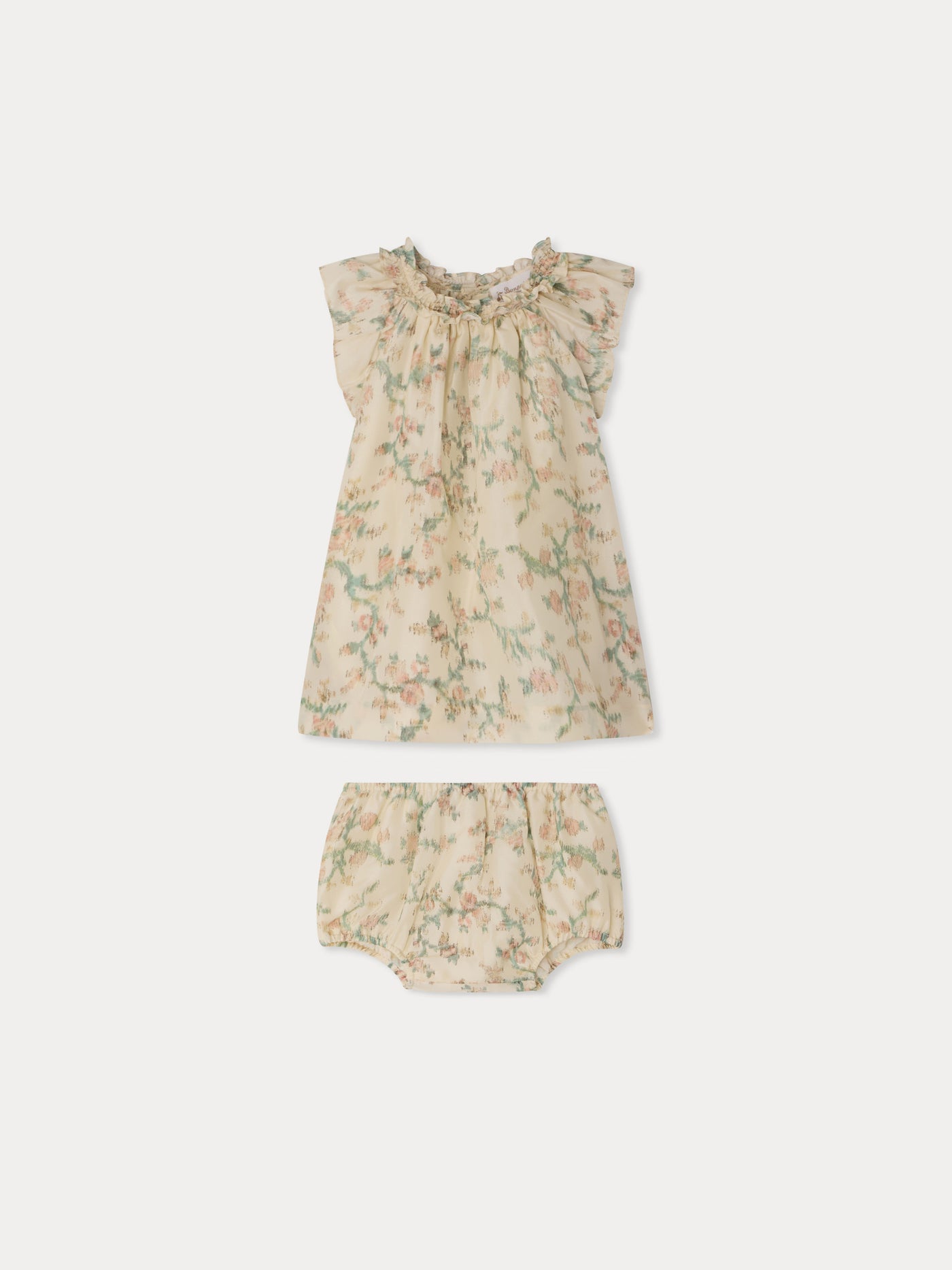 Robe Loudna imprimée fleurs en soie