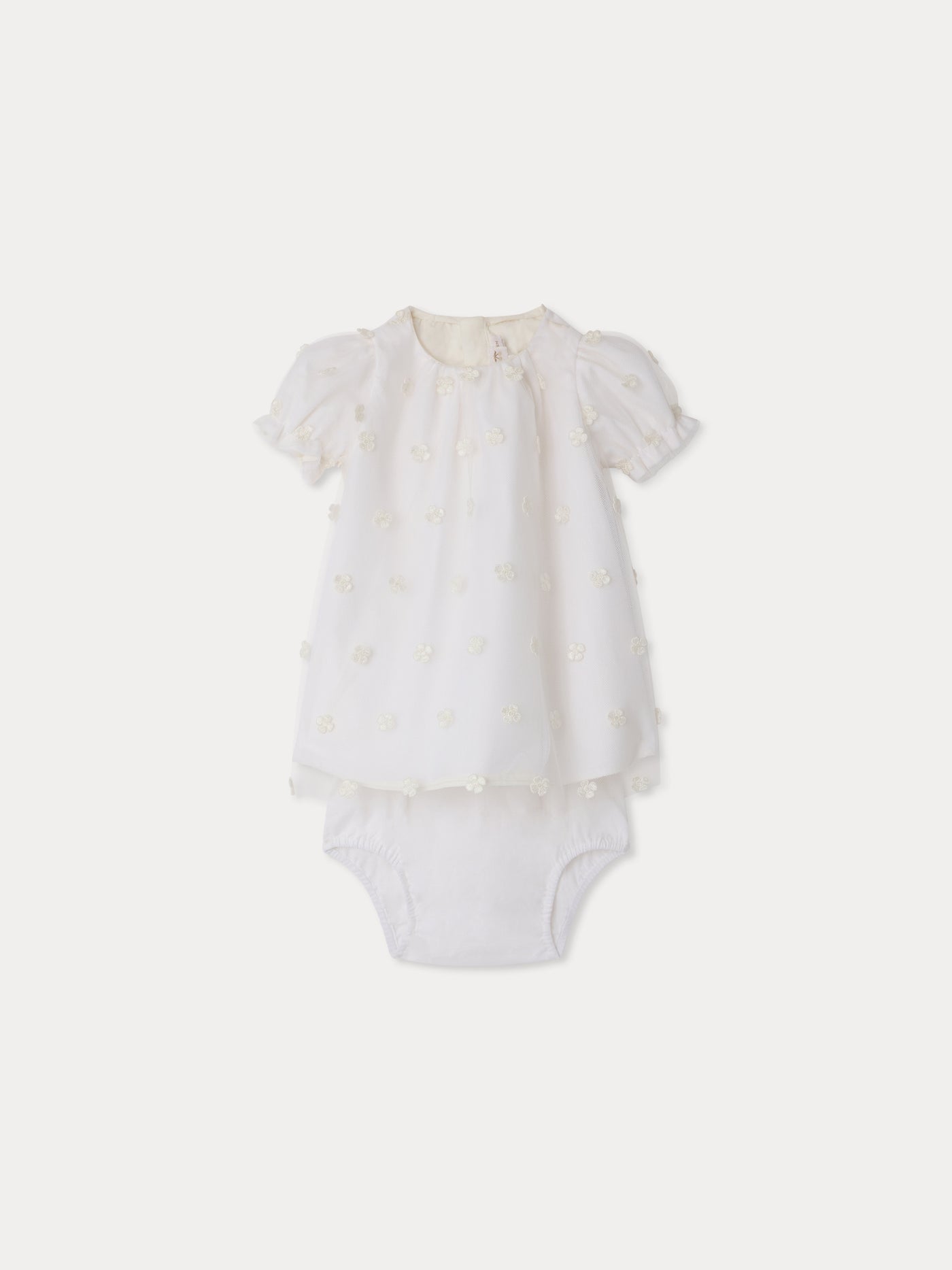 Robe Lelisa en tulle brodé de fleurs