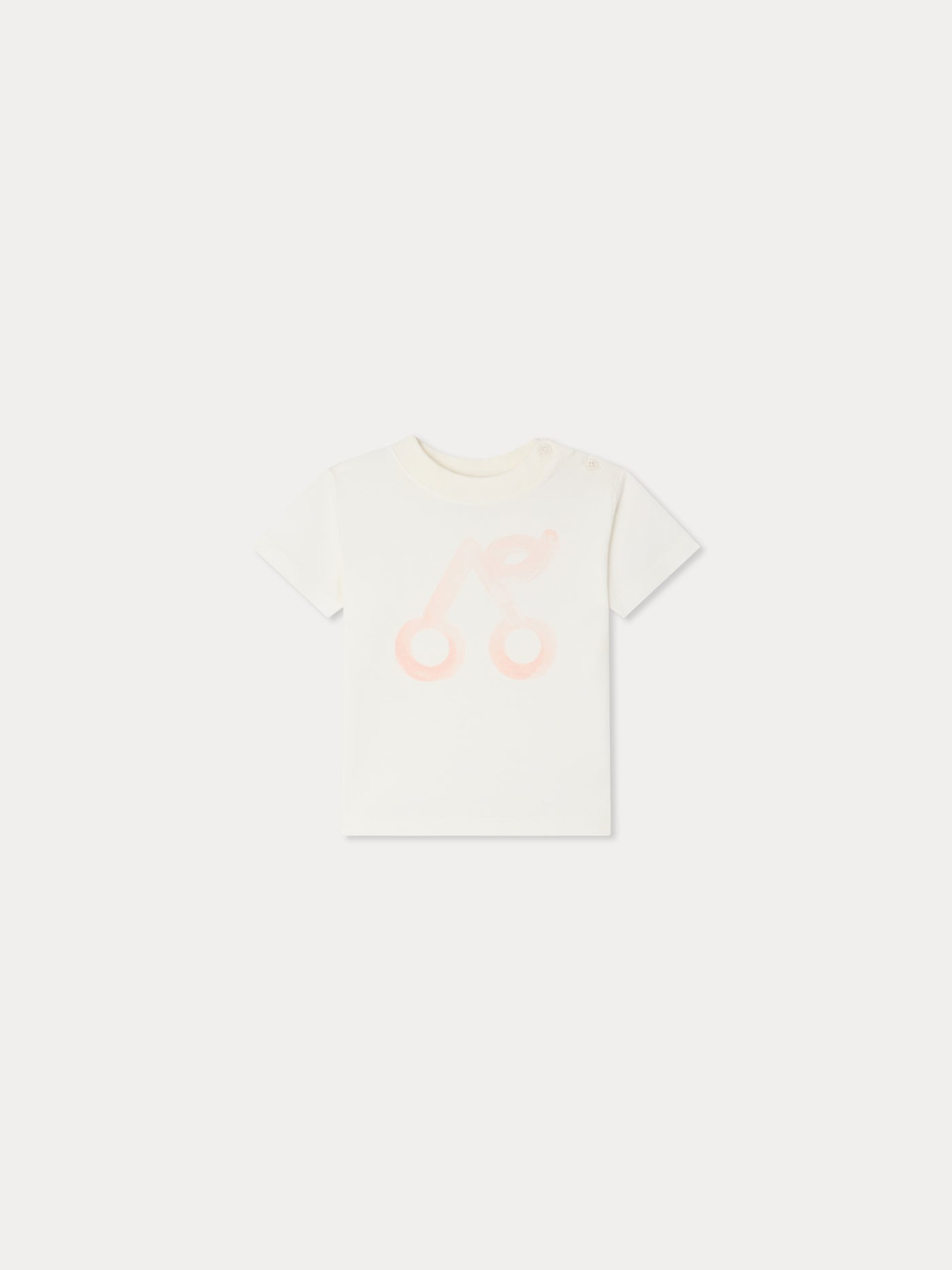 T-shirt Cai imprimé cerise en coton biologique