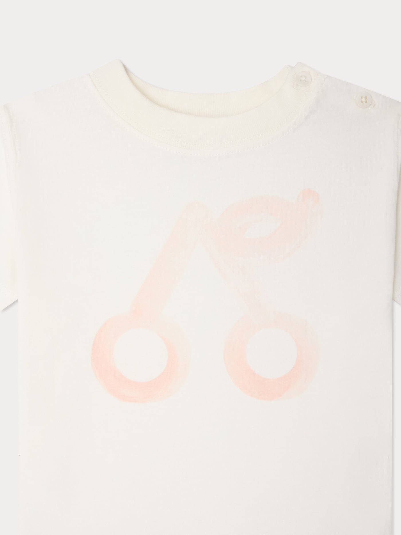 T-shirt Cai imprimé cerise en coton biologique