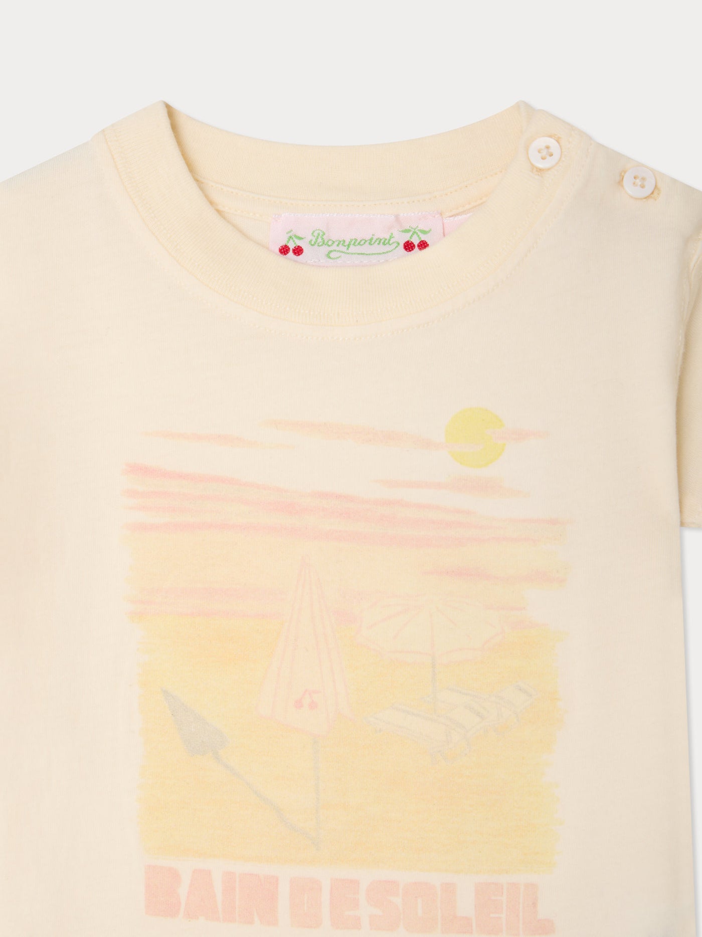 T-shirt Dom imprimé bain de soleil en coton biologique