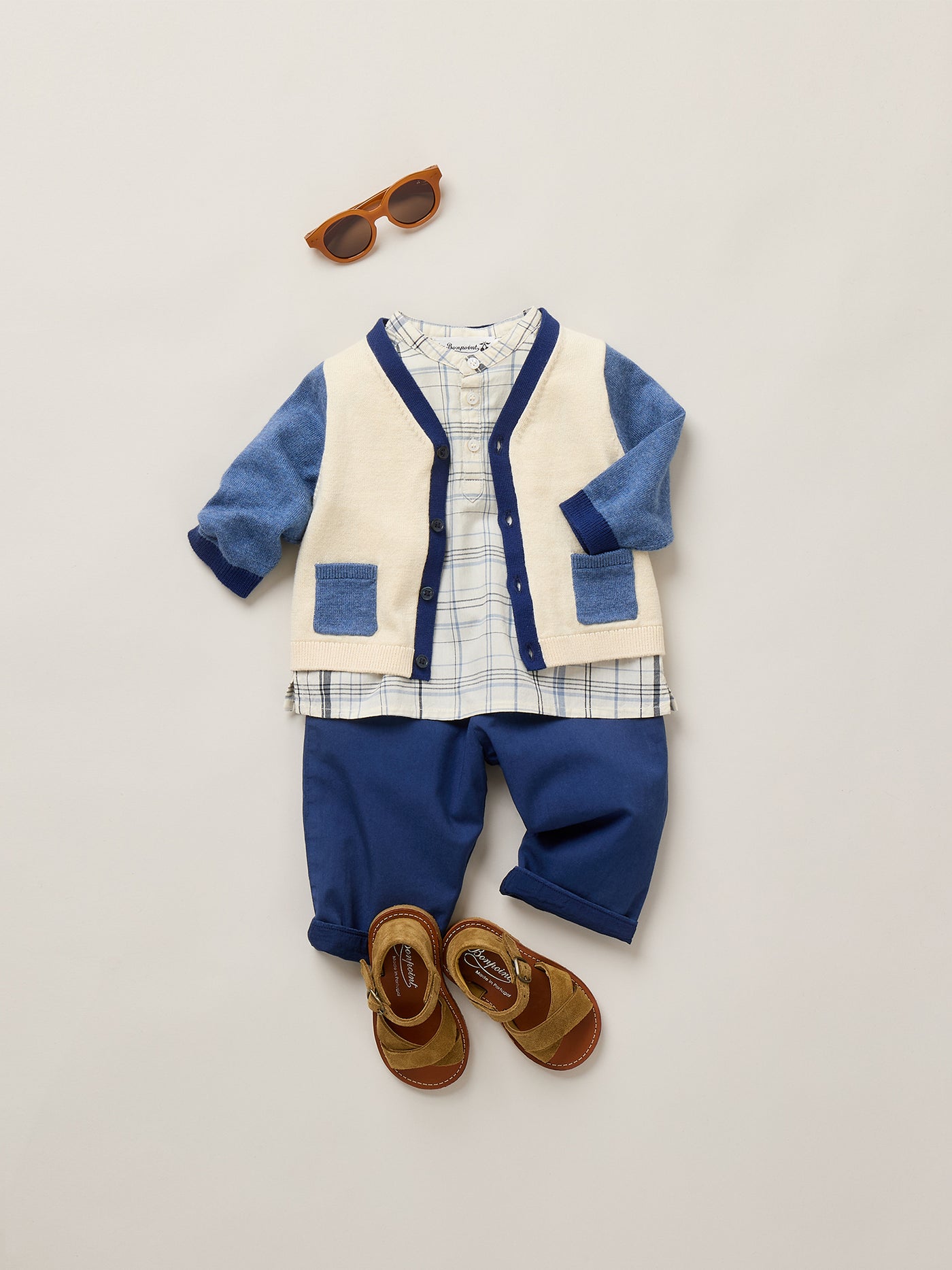 Pantalon Dandy indigo en coton biologique