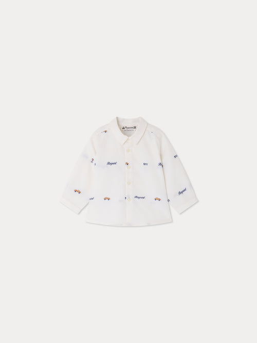 Bonpoint x Porsche Malo Hemd aus leichtem Bio-Baumwolljacquard