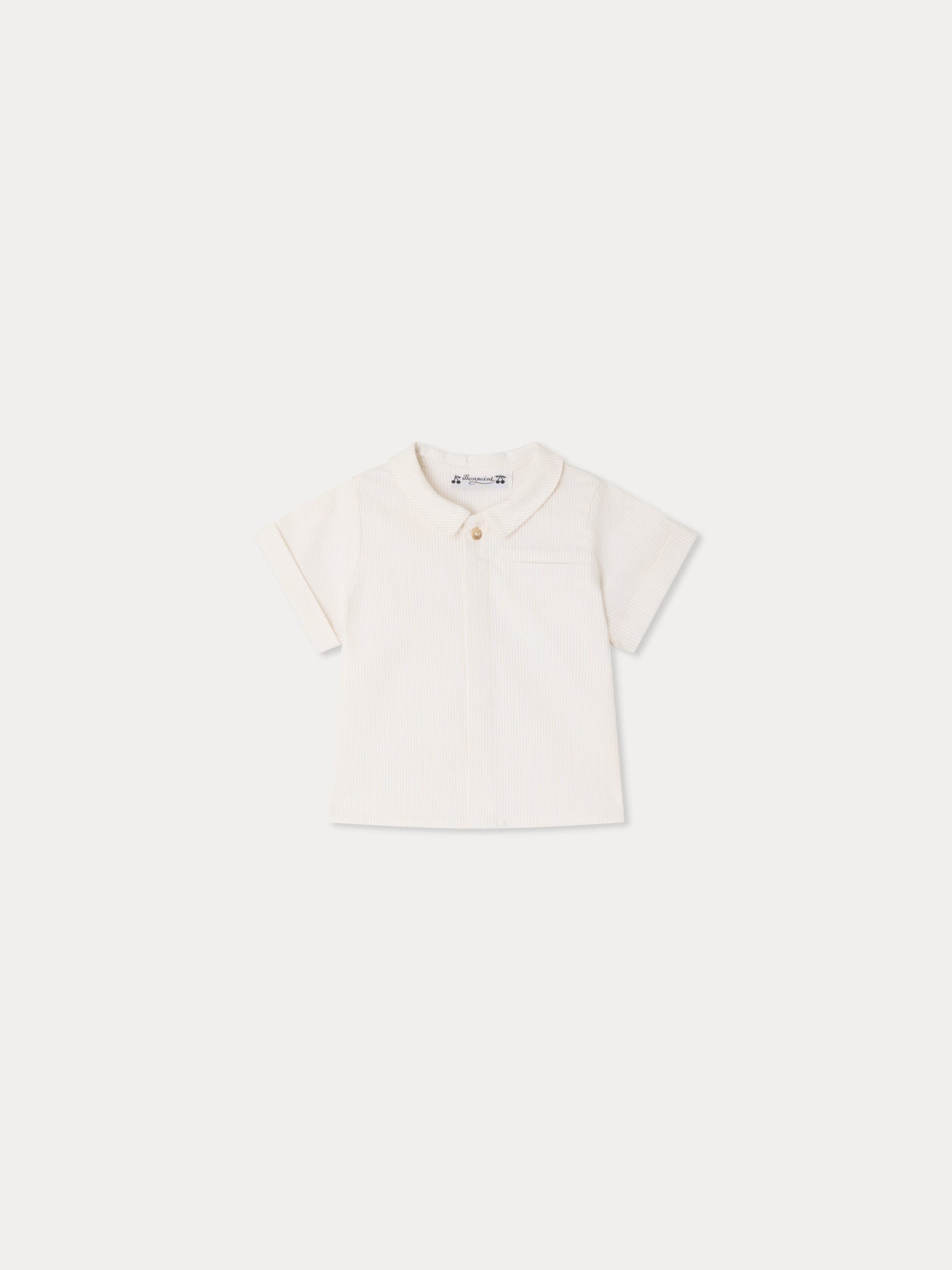 Nicolas shirt in organic seersucker cotton