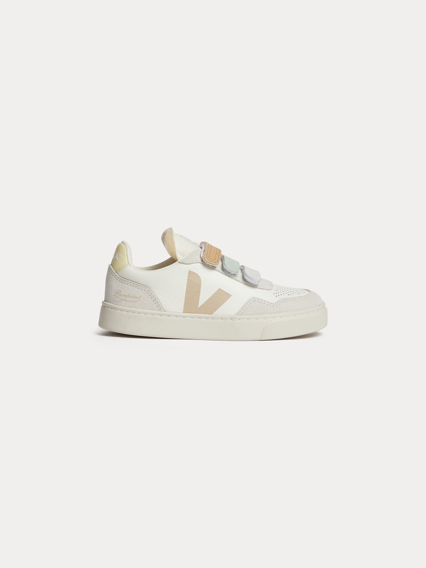 Bonpoint x Veja Weiße Baby-V90-Sneaker