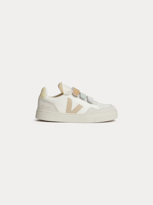 Bonpoint x Veja Weiße Baby-V90-Sneaker
