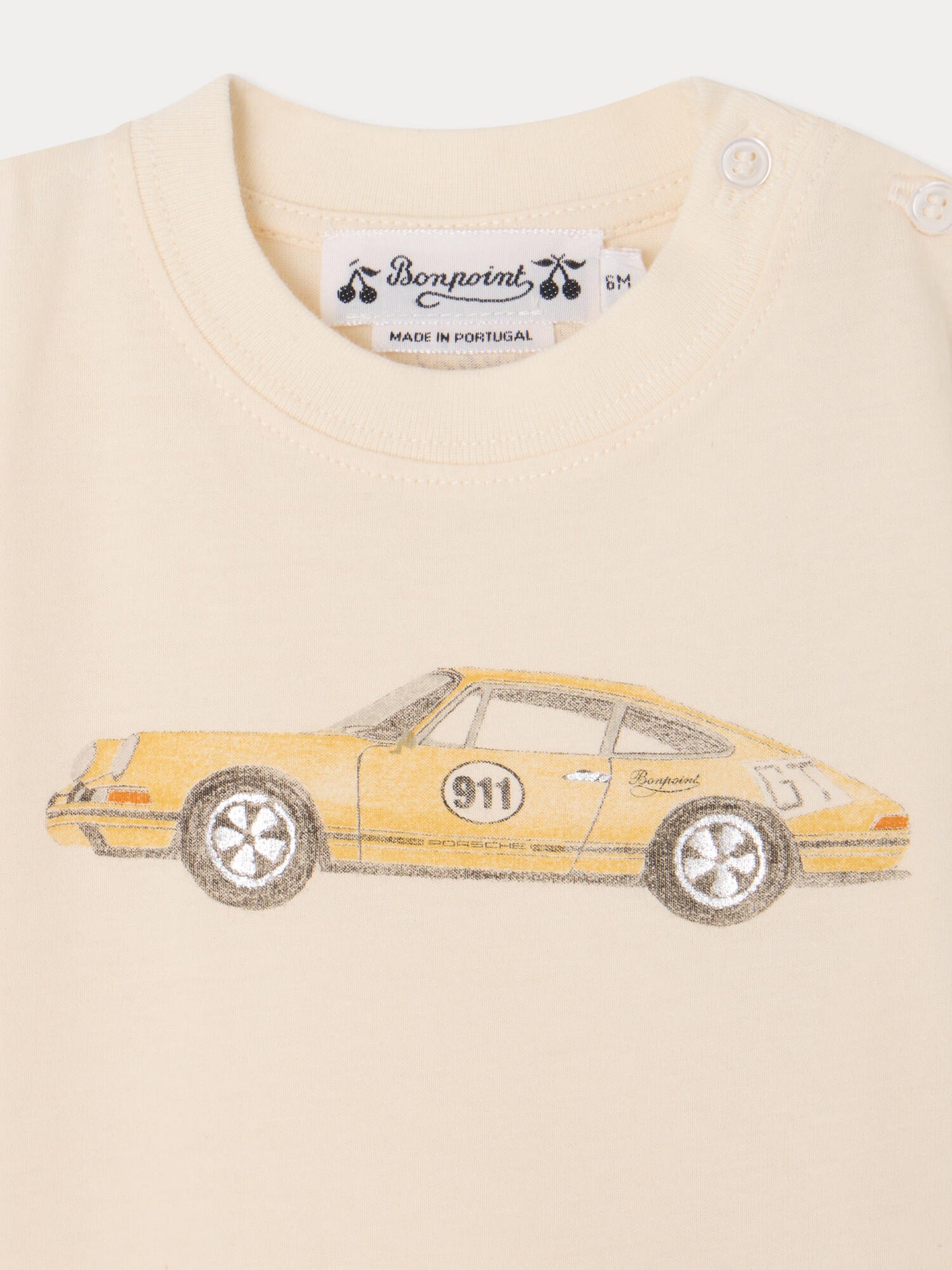 Bonpoint x Porsche T-shirt Tom imprimé en coton biologique