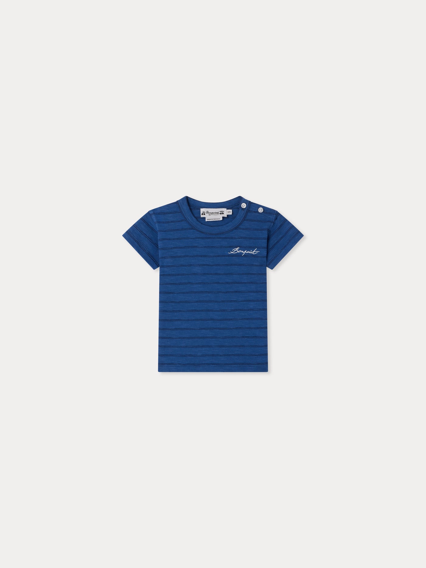 T-shirt Tom bleu intense en coton biologique