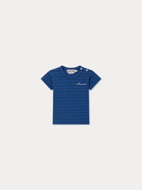 T-shirt Tom bleu intense en coton biologique