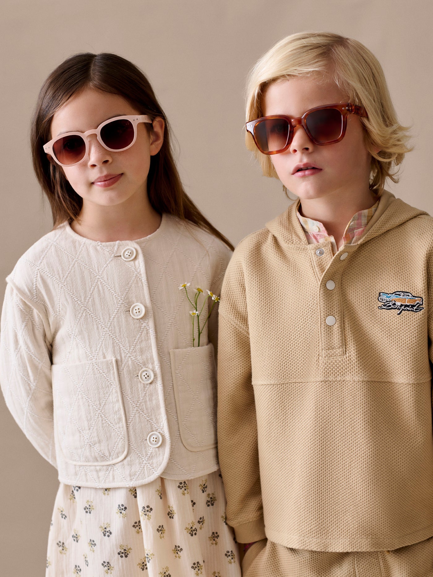 Bonpoint x Izipizi Sonnenbrille 7–11 Jahre Puderrosa