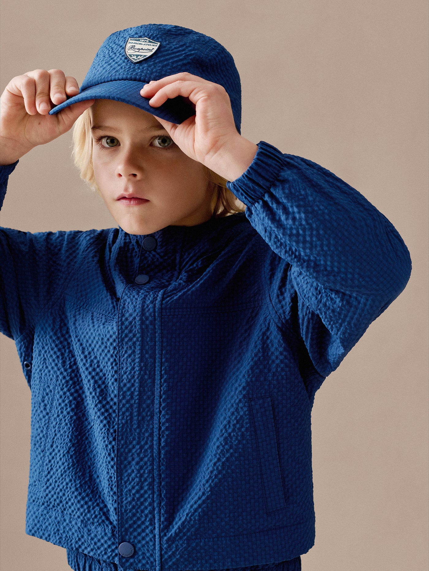 Casquette Erle déperlante en seersucker