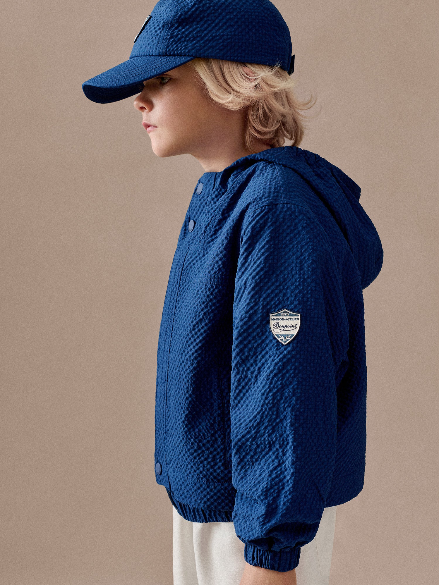 Lenny water-repellent seersucker jacket • Bonpoint