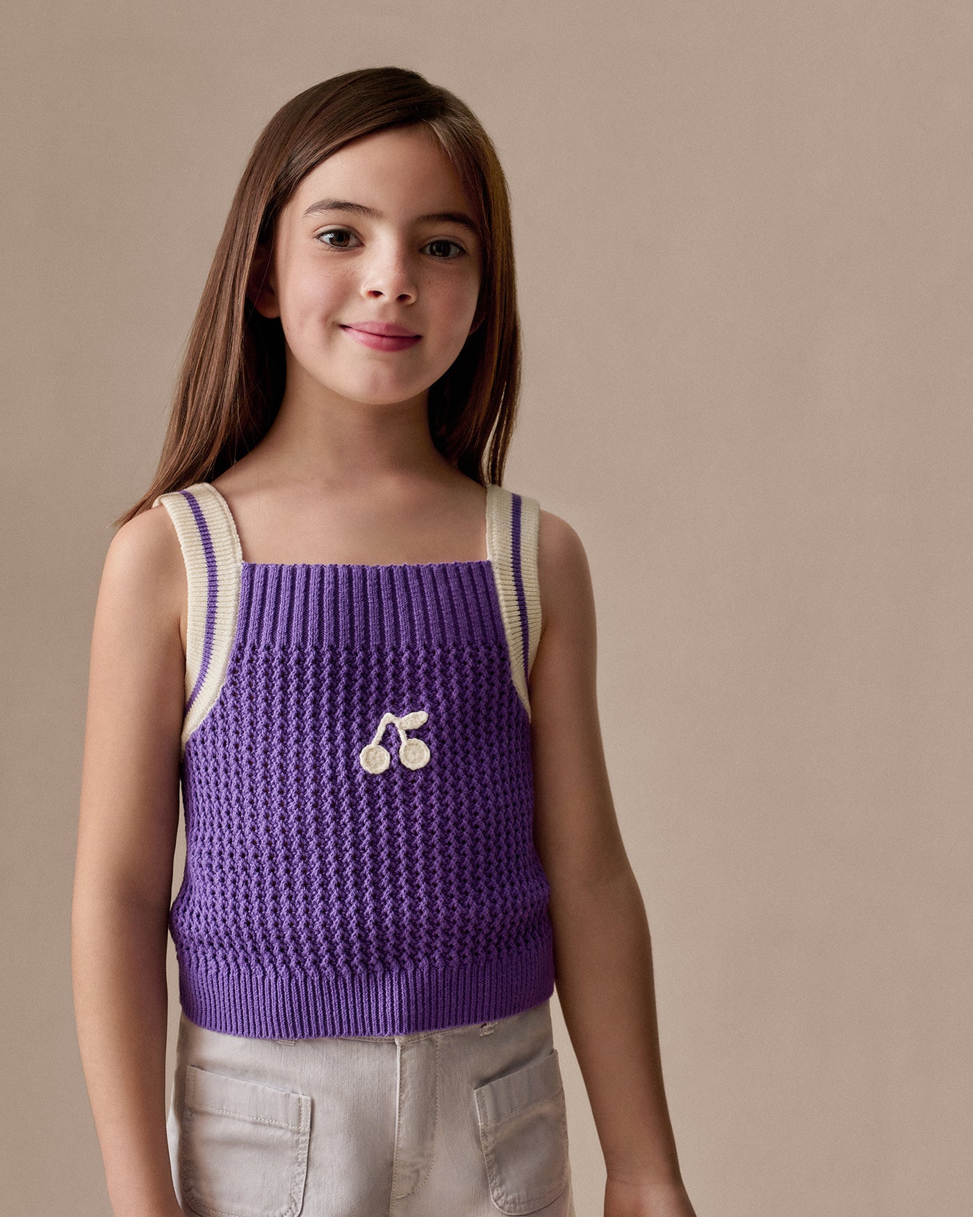 Lily handbesticktes Tanktop