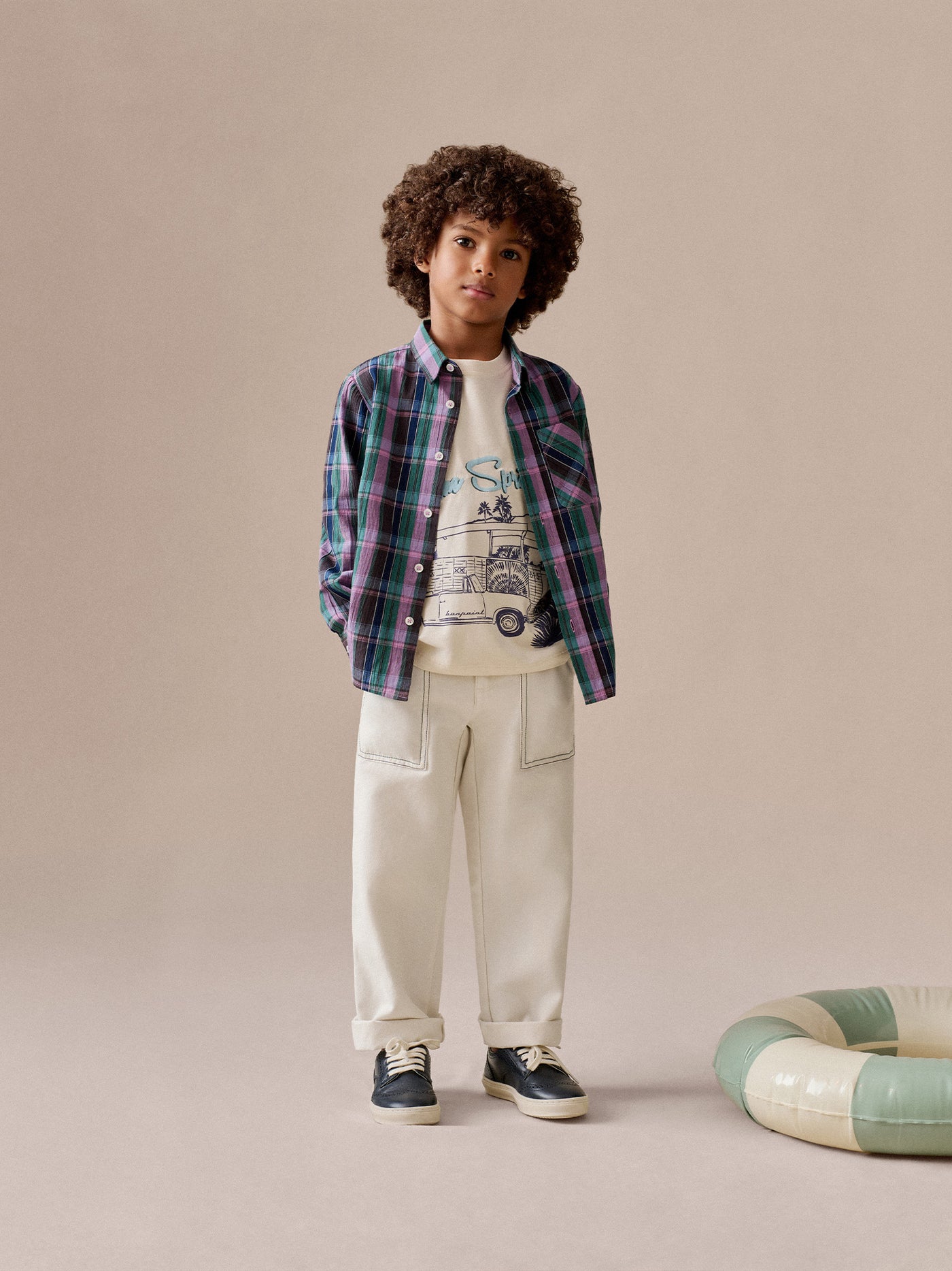 Chemise Tango en coton madras biologique