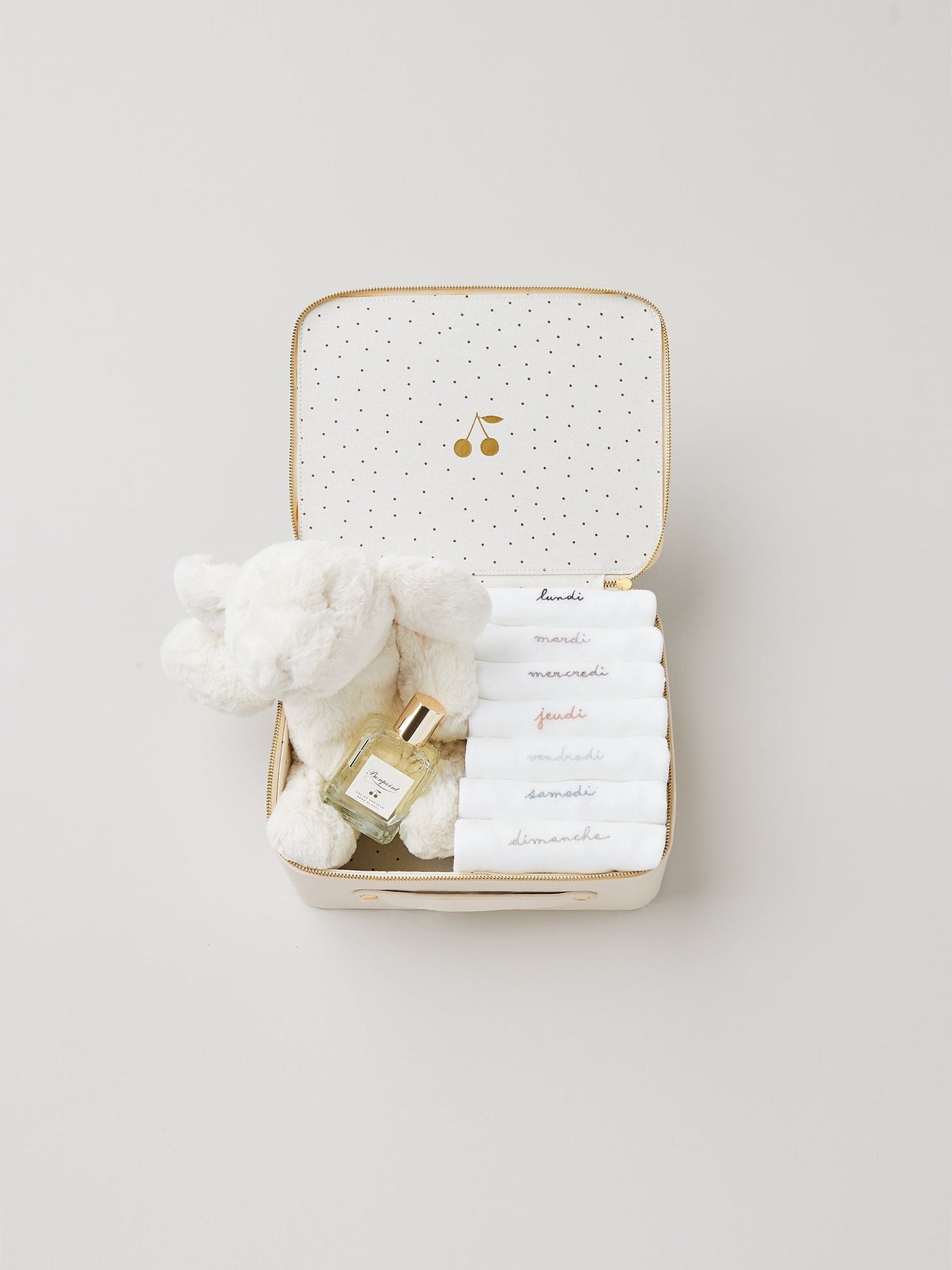 Moyenne valise naissance mixte - Semainier de bodys manches longues