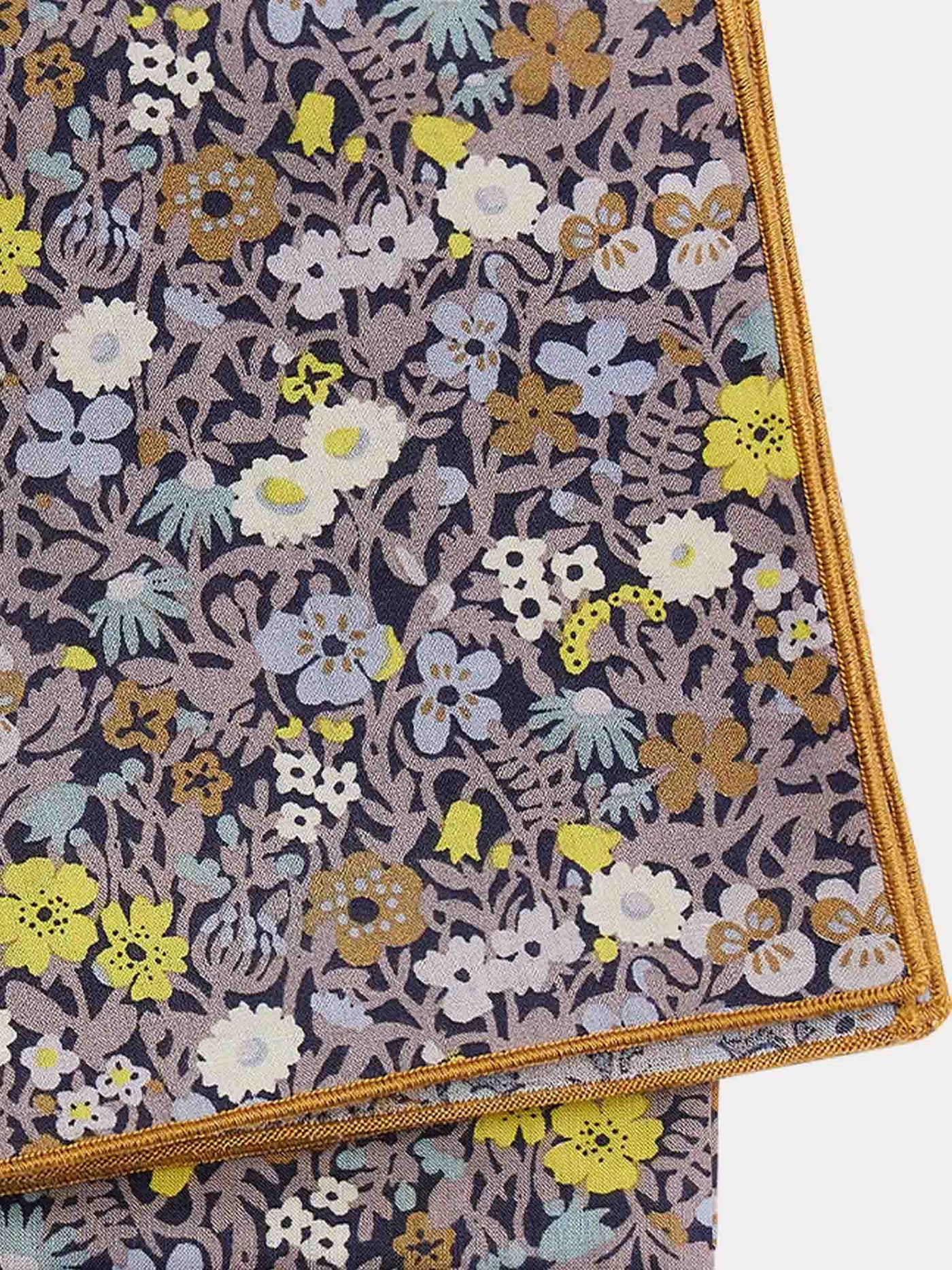 Foulard Cayati in tessuto Liberty grigio