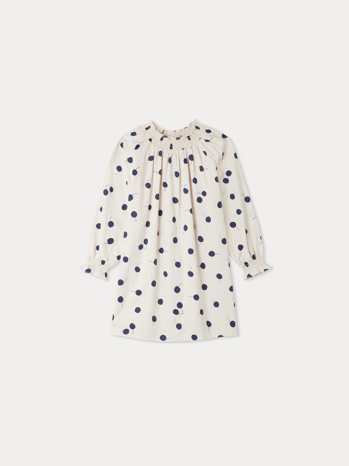 Abito floreale con stampa di ciliegie