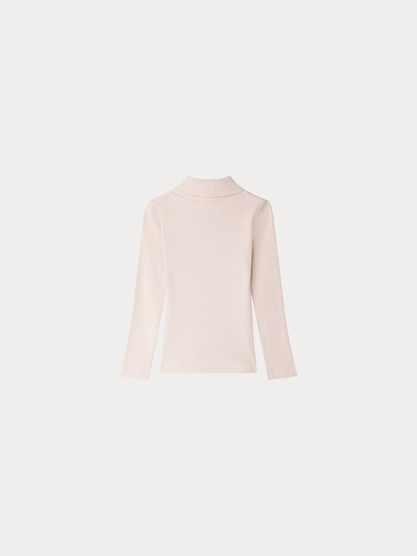 Hellrosa Tahiti Rollkragen-T-Shirt