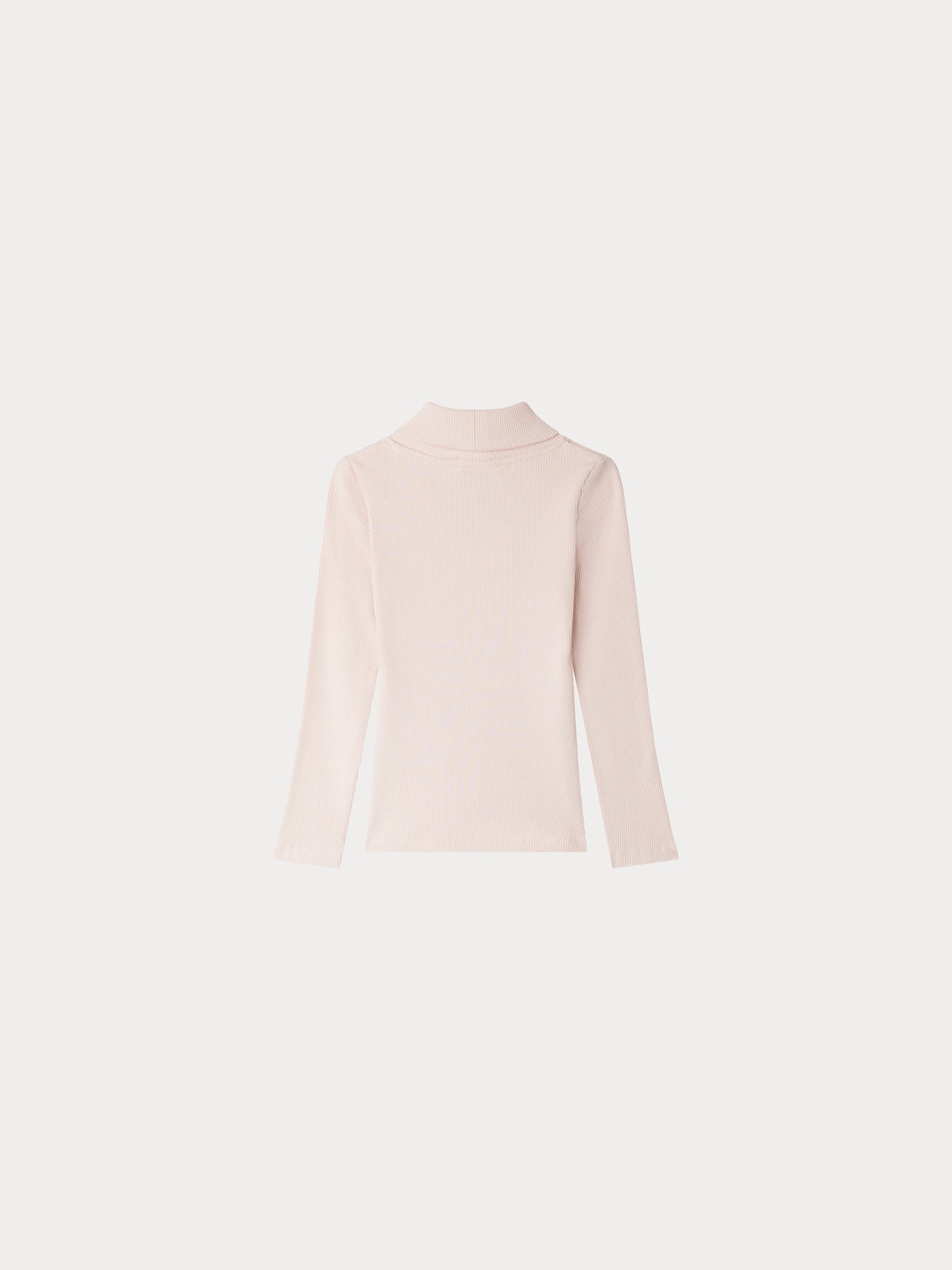 Hellrosa Tahiti Rollkragen-T-Shirt