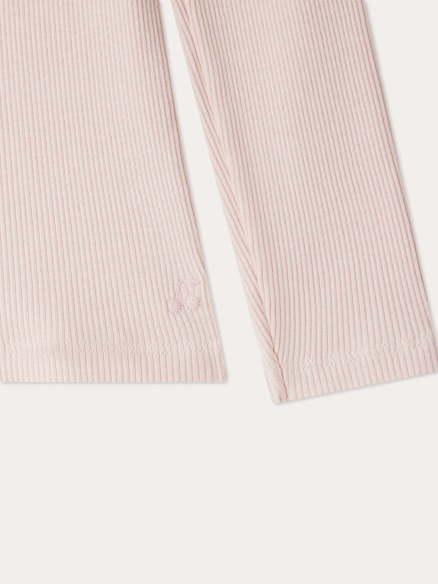 Hellrosa Tahiti Rollkragen-T-Shirt