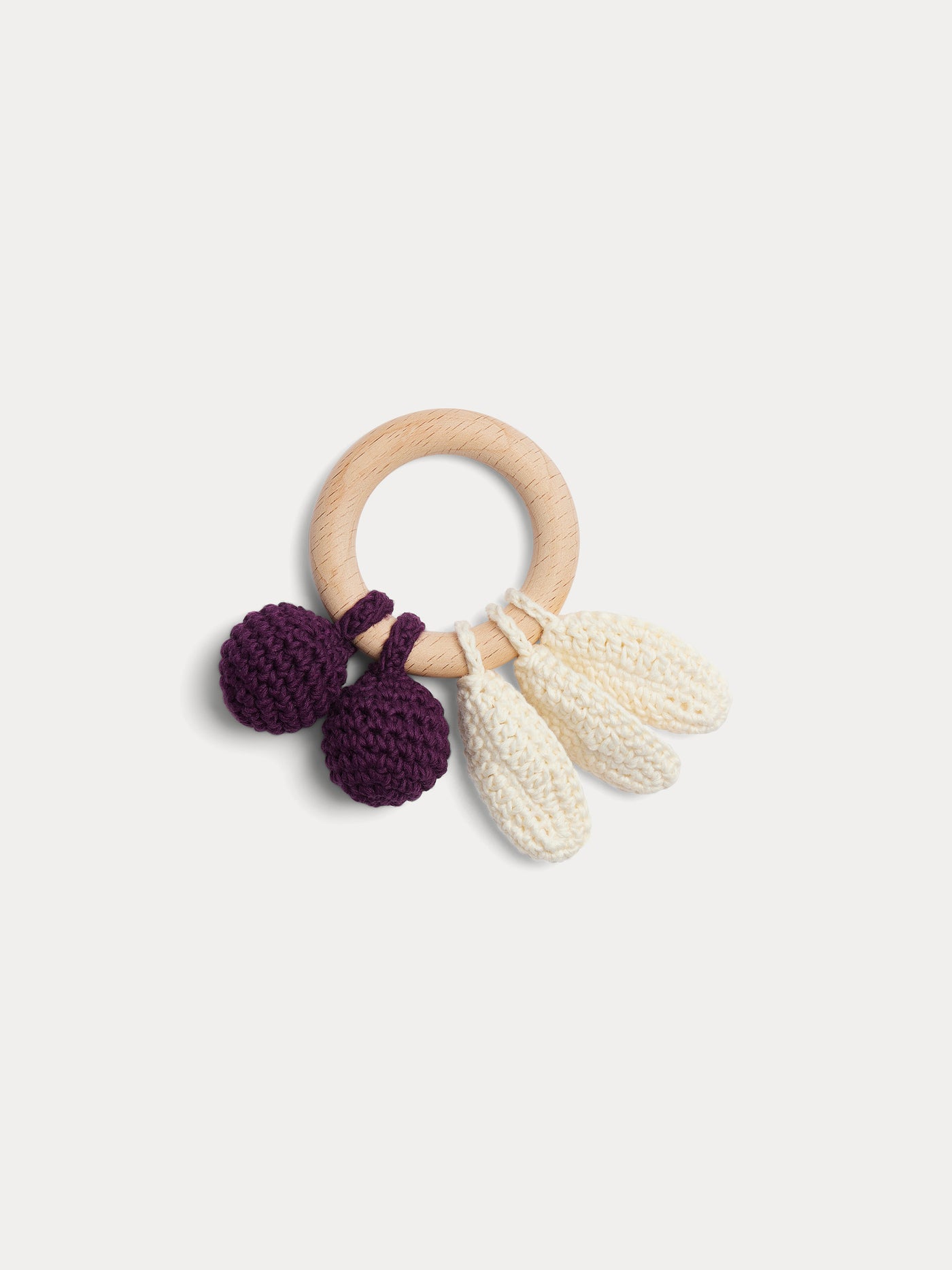 Be Cherry mini sonaglio viola all'uncinetto