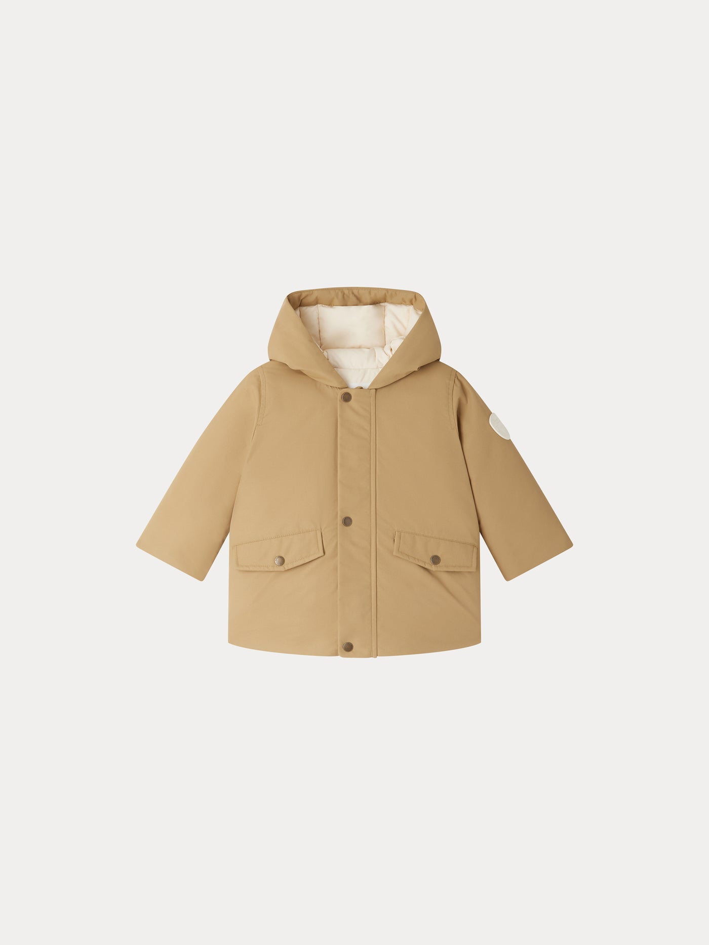Parka Galaxy beige à capuche 