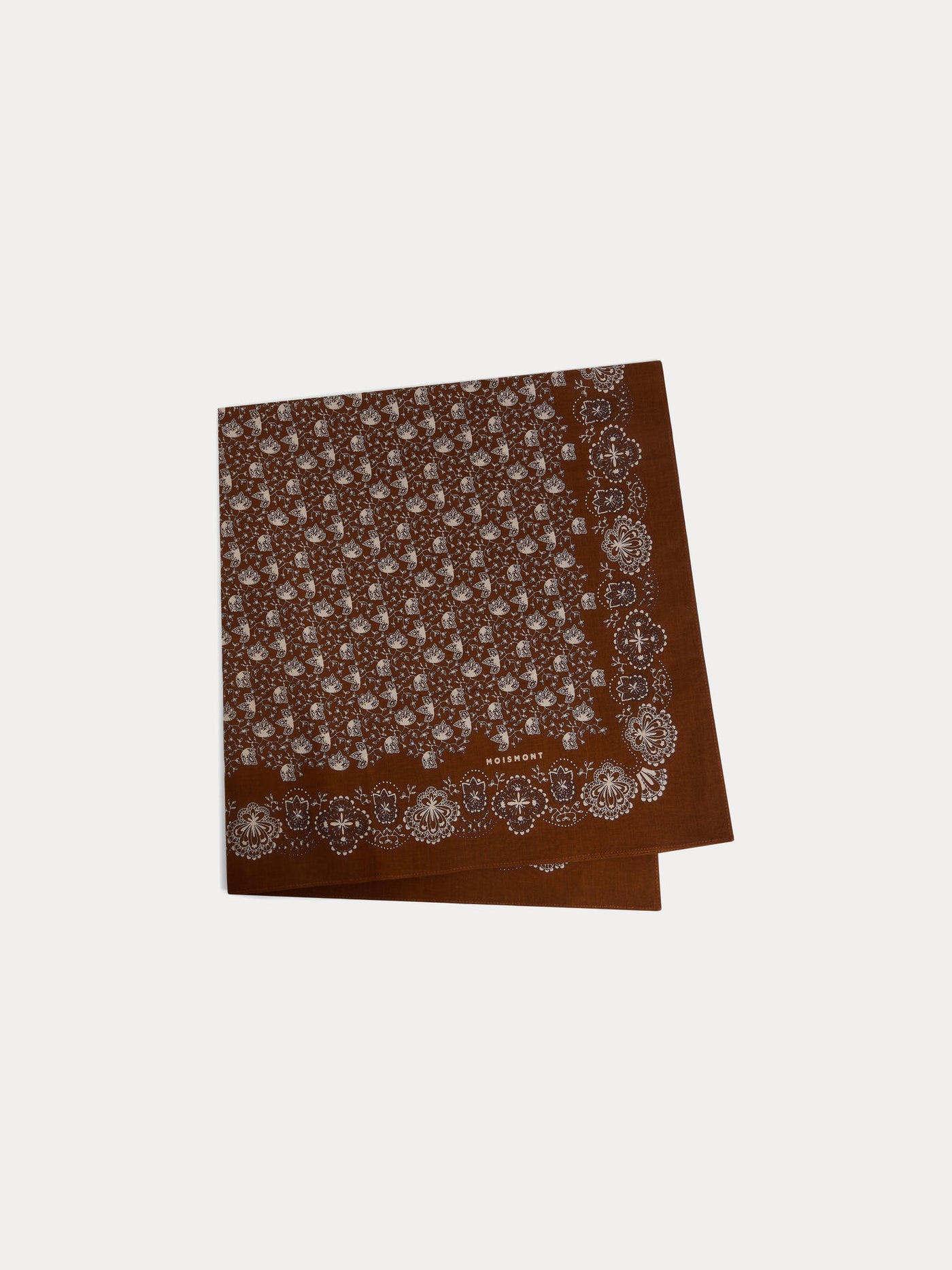 Foulard en coton caramel Moismont