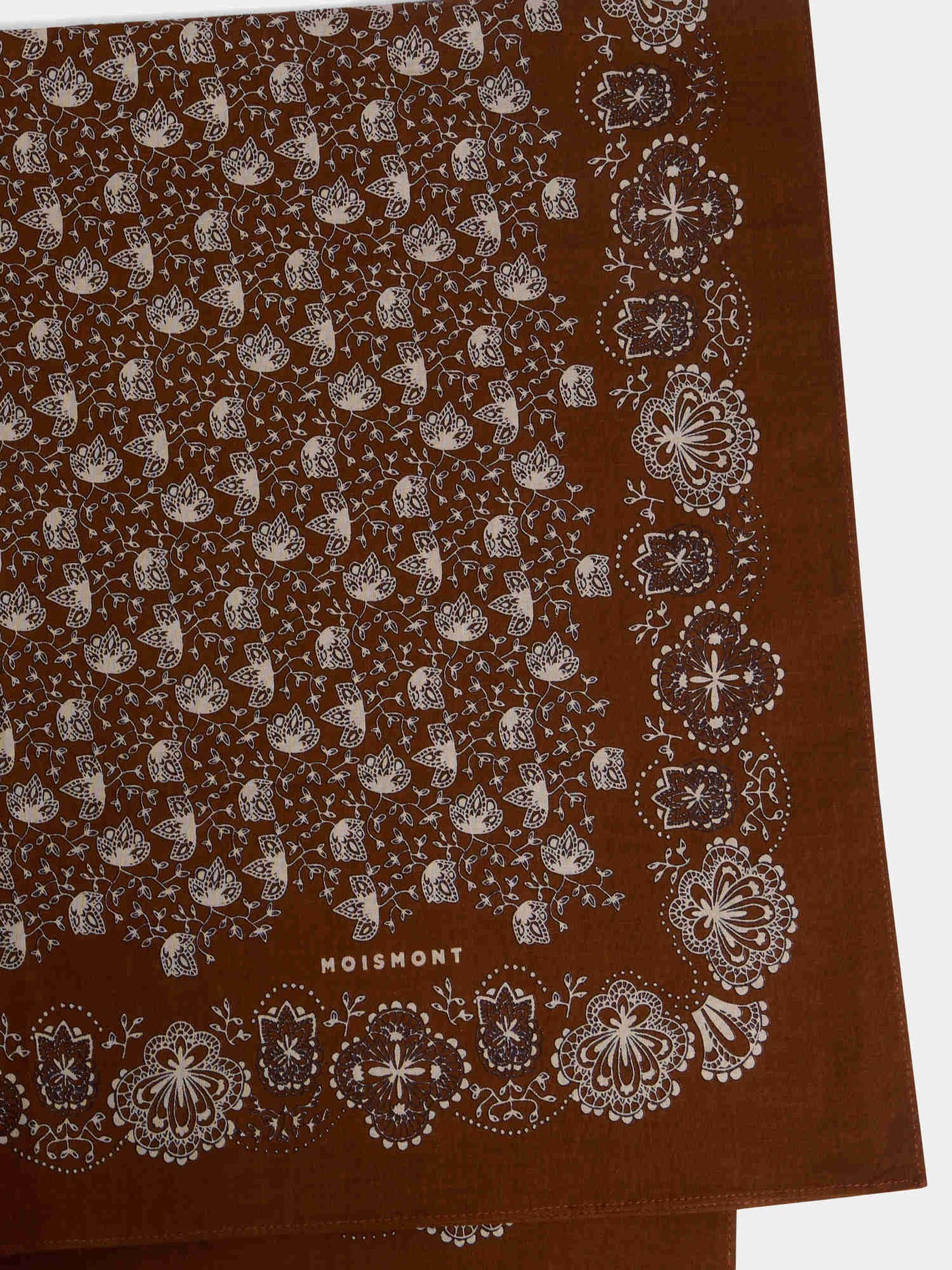 Foulard en coton caramel Moismont