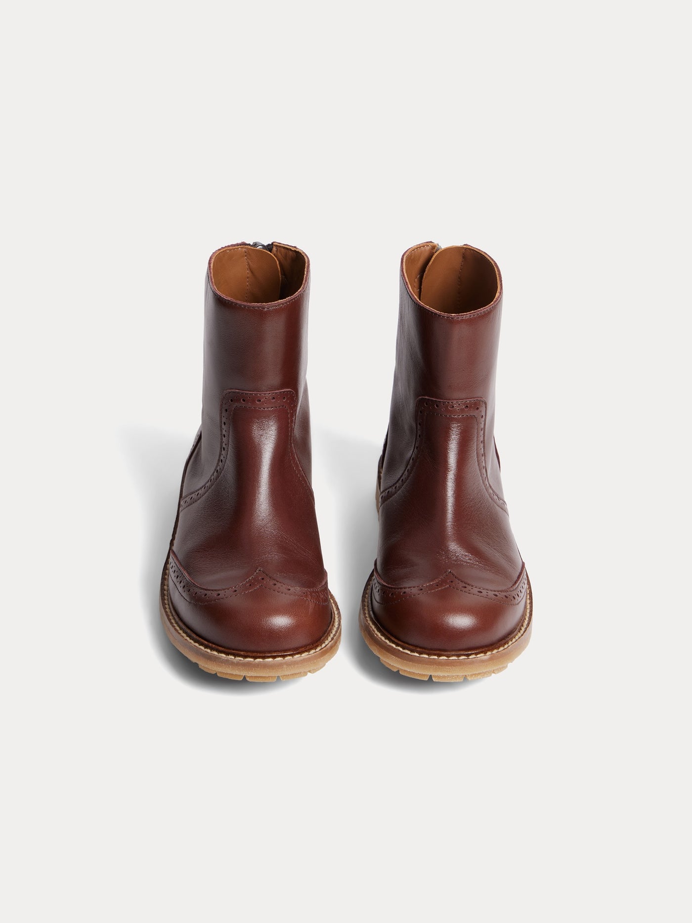 Jimin braune Lederstiefel