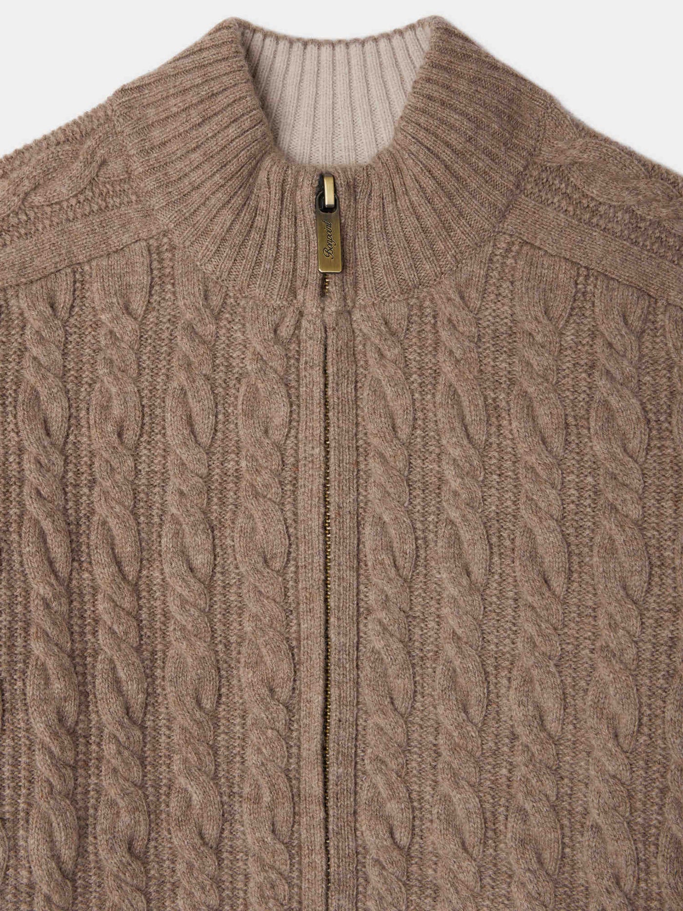 Jasper wool cardigan with high collar