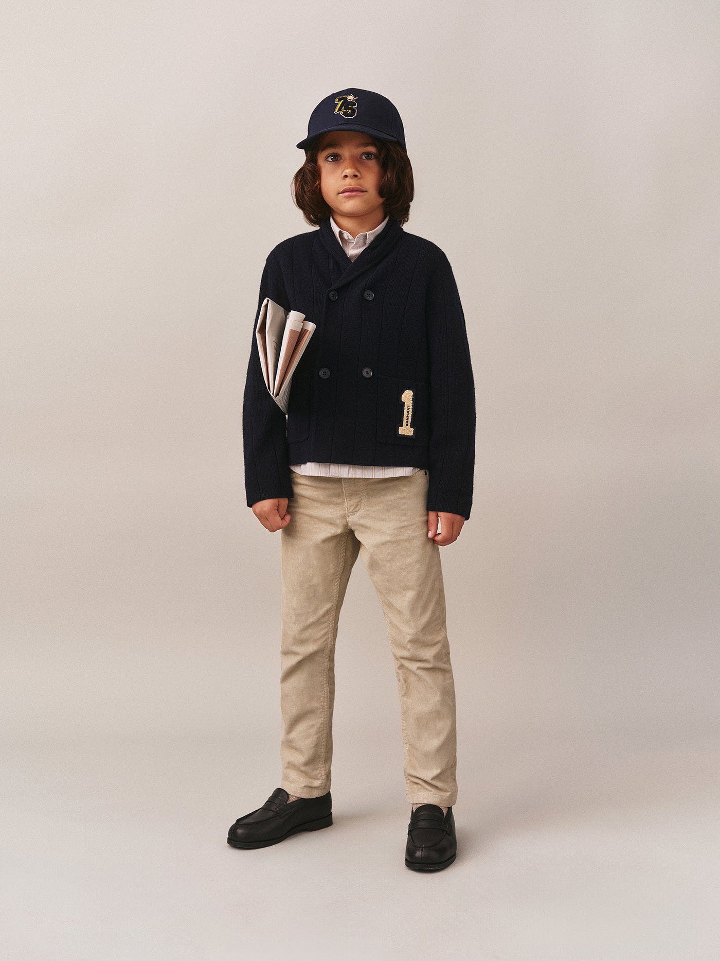 Joseph collared cardigan with pockets in wool