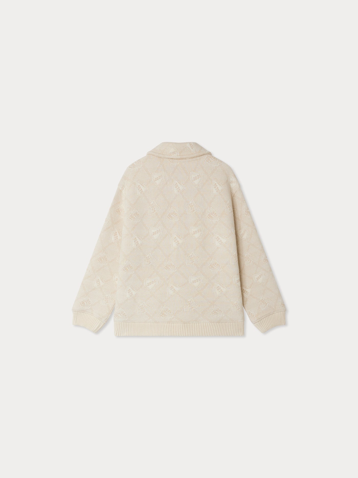 Veste Emeric matelassée à motif jacquard en coton biologique