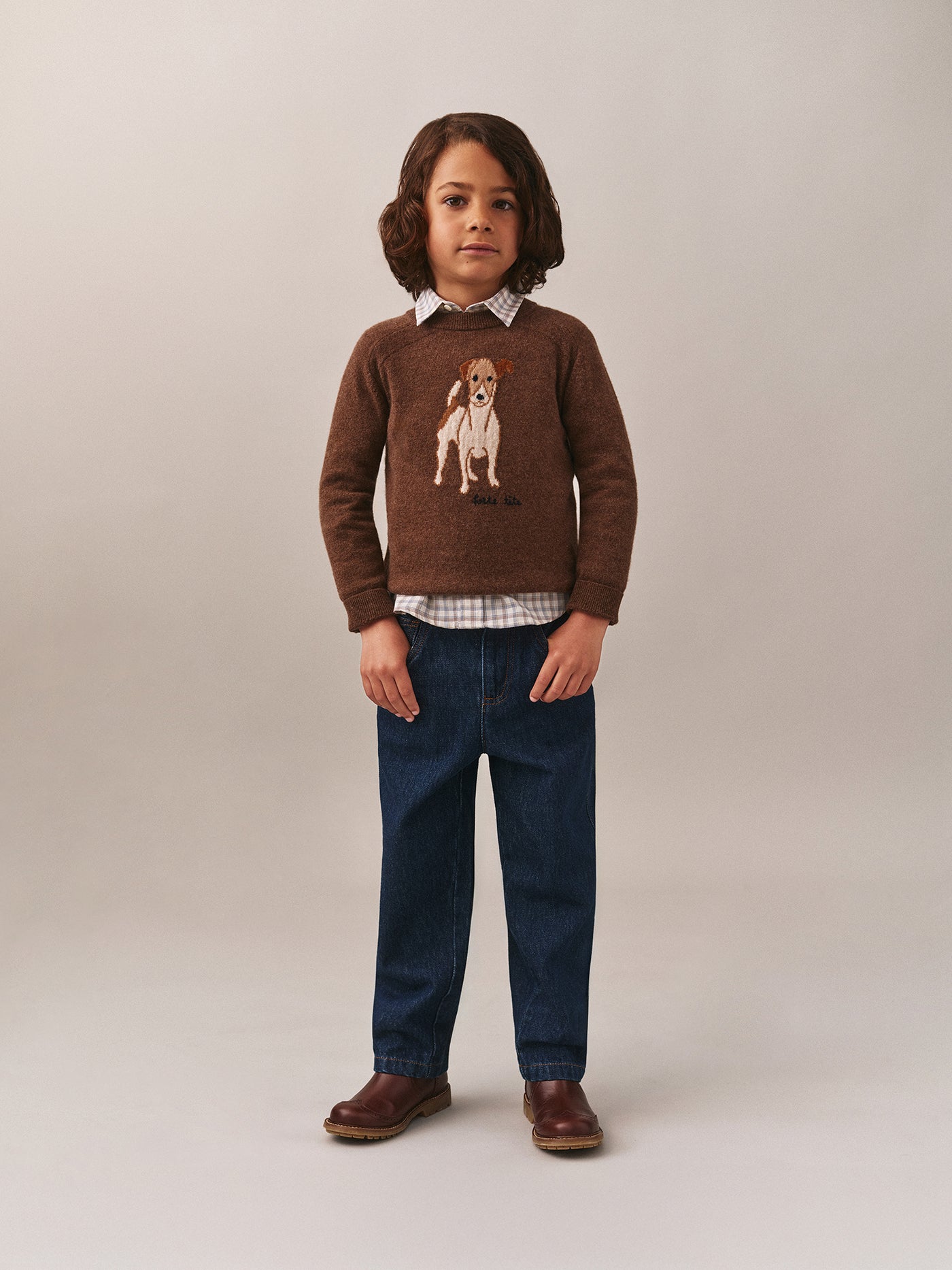 Maglione in cashmere Berlioz con ricamo Cane