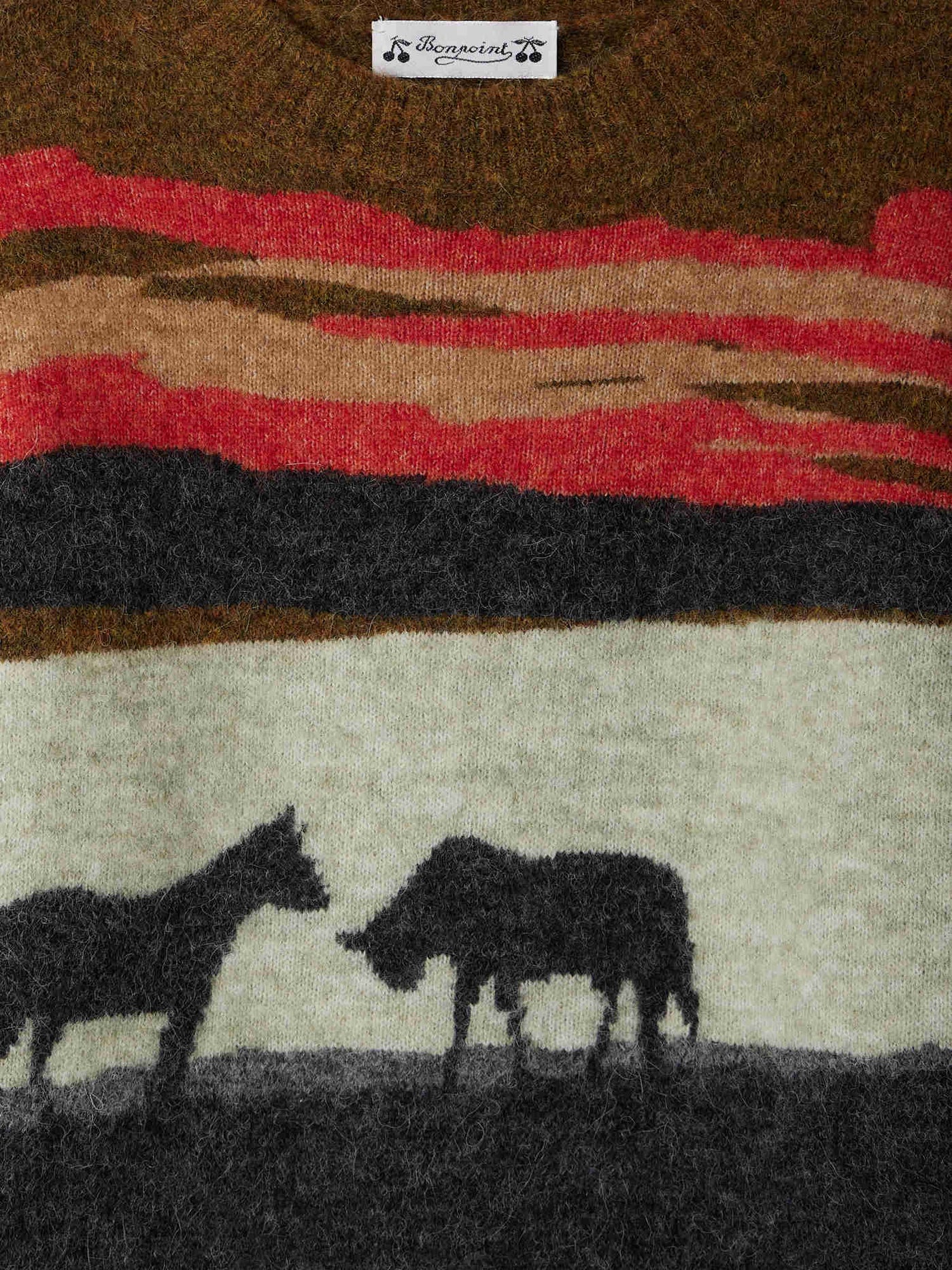 Javier jacquard sweater with horse motif
