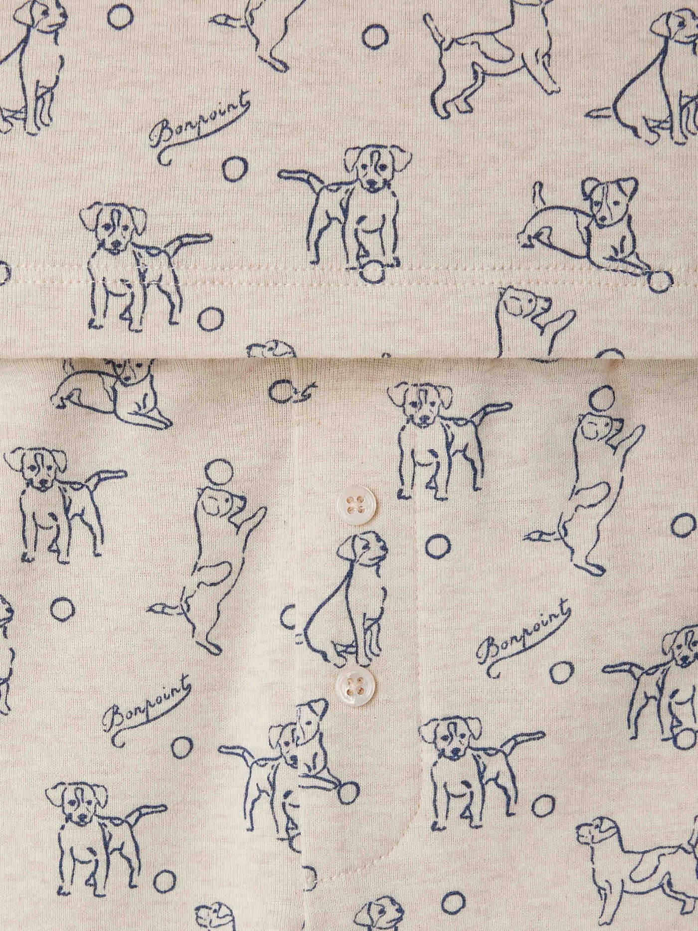 Planet two-piece organic cotton pajamas