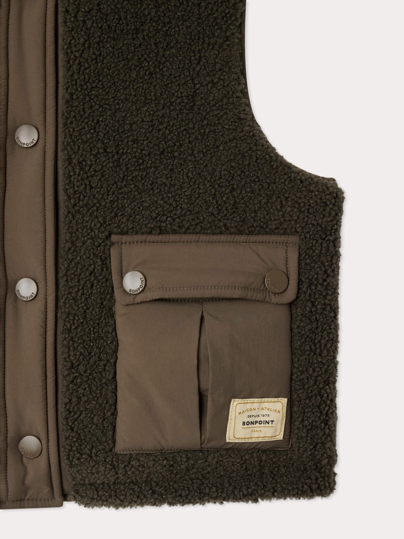 Reversible sleeveless junior jacket