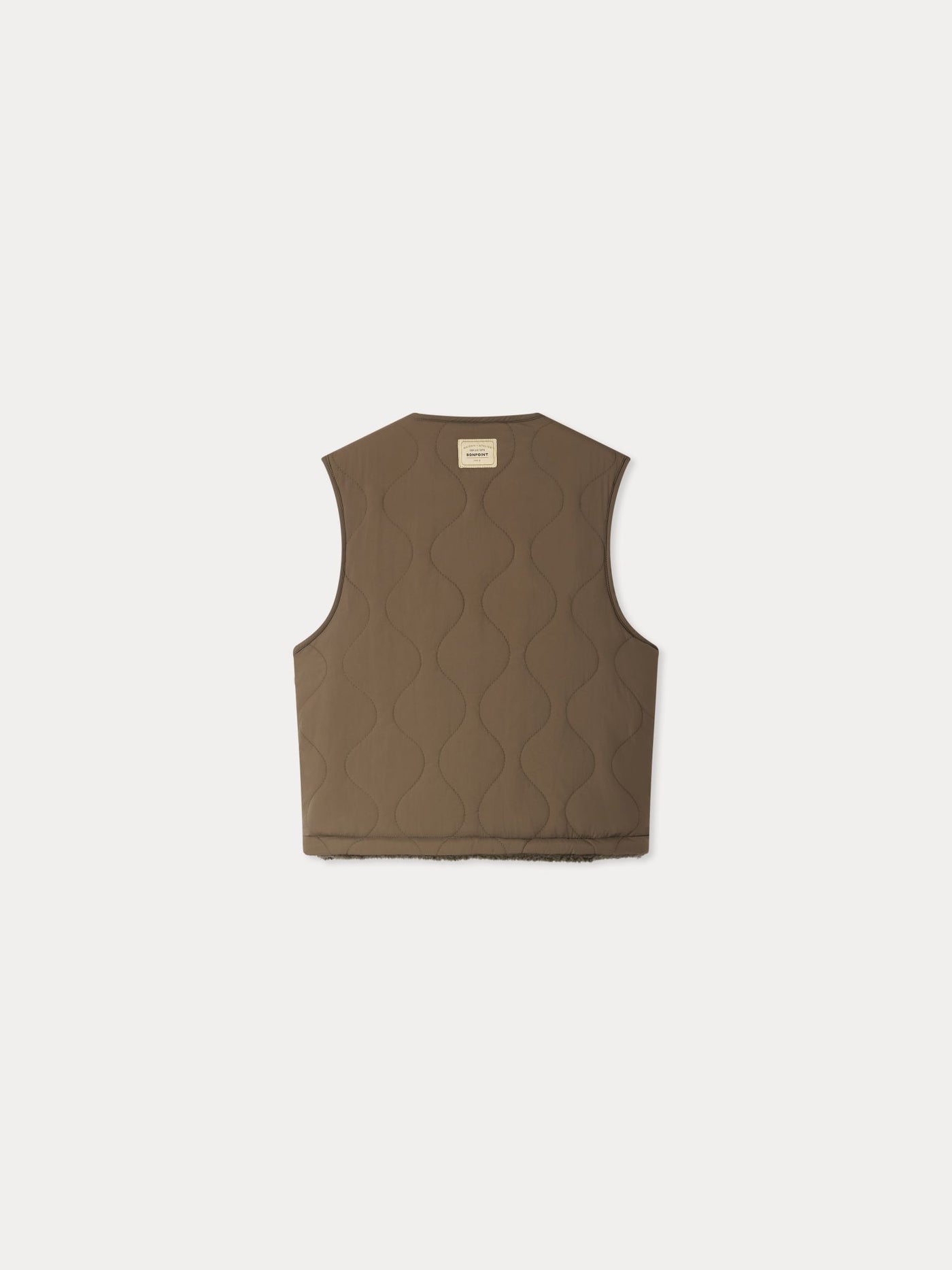 Reversible sleeveless junior jacket