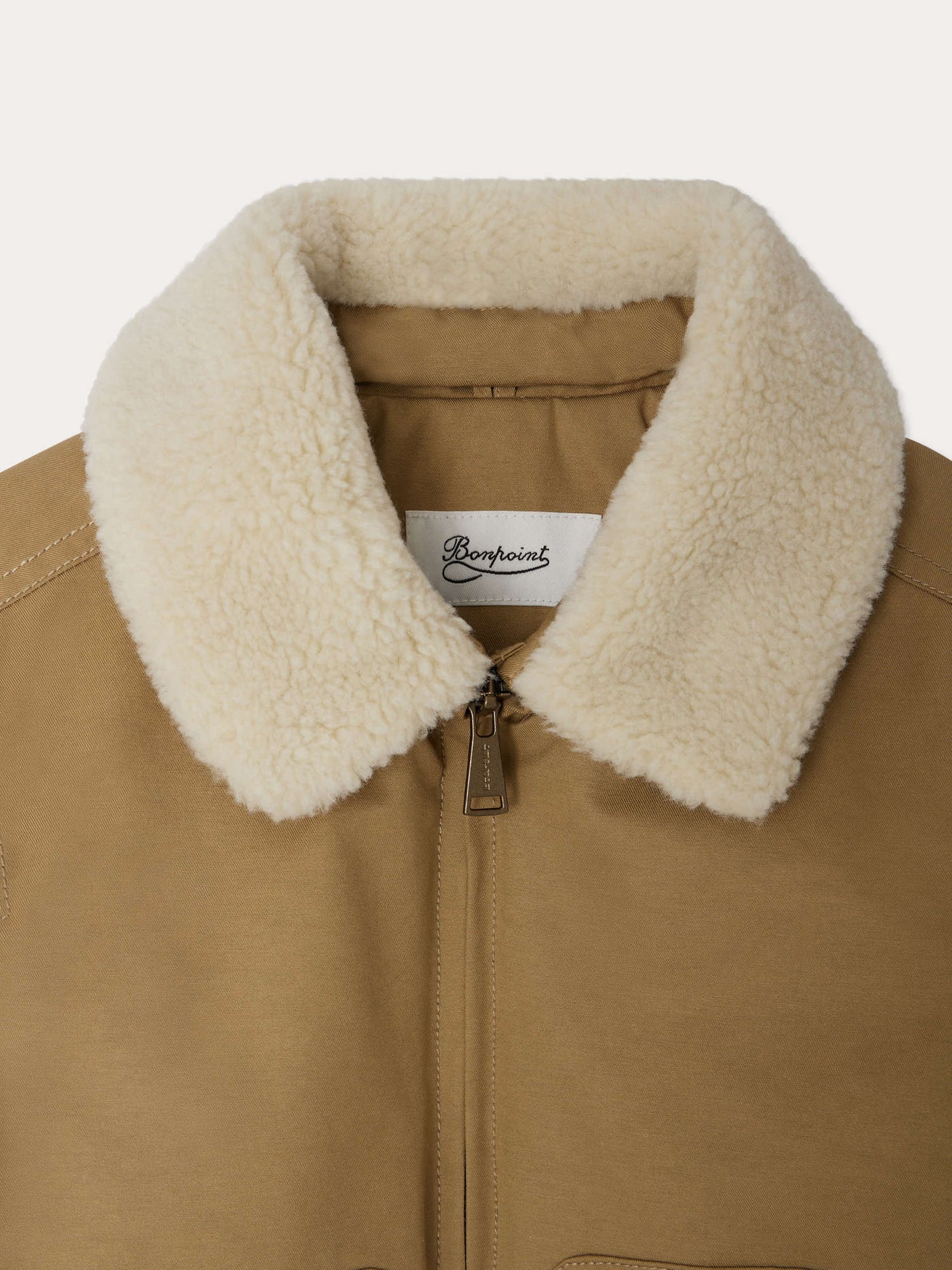 Veste John matelassée avec col amovible en coton déperlant