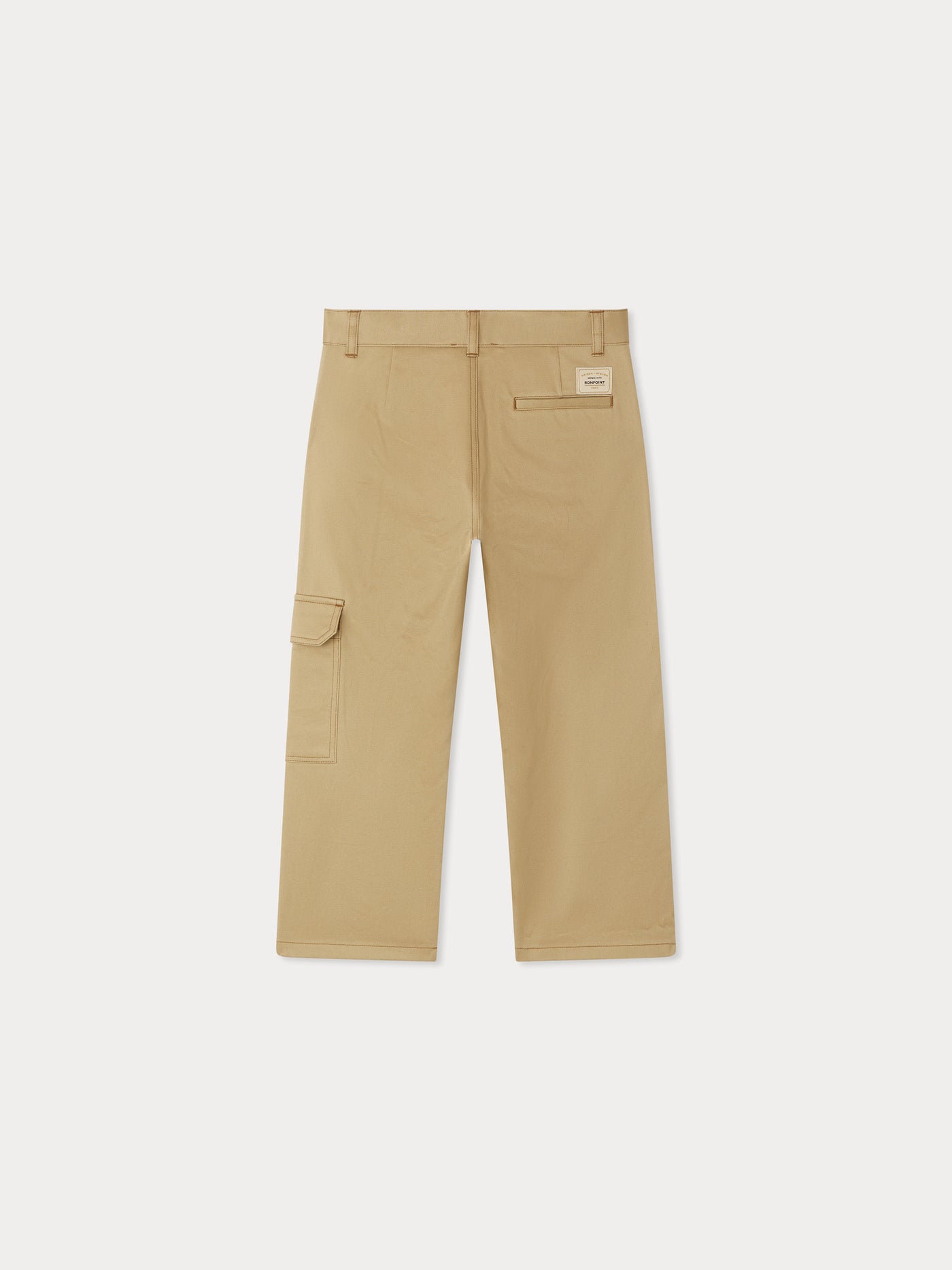 Pantaloni Jeremy con toppa al ginocchio in cotone biologico