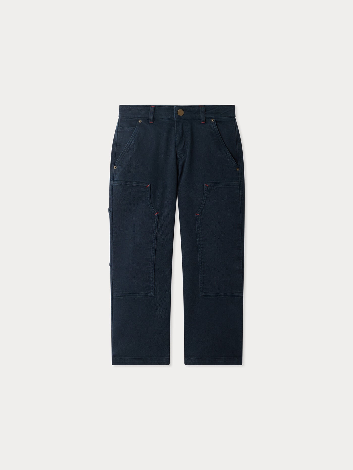 Pantaloni dritti Ewann con tasche in cotone biologico