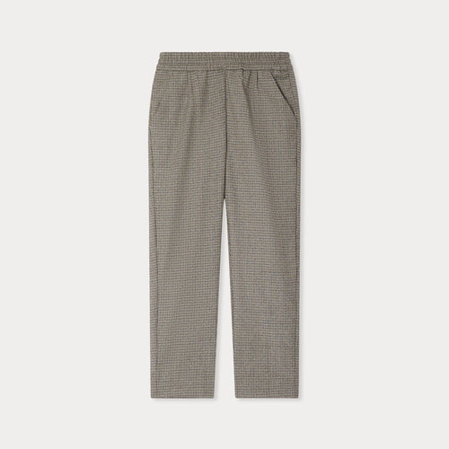 Pantalon Jones à taille élastiquée en flanelle fantaisie