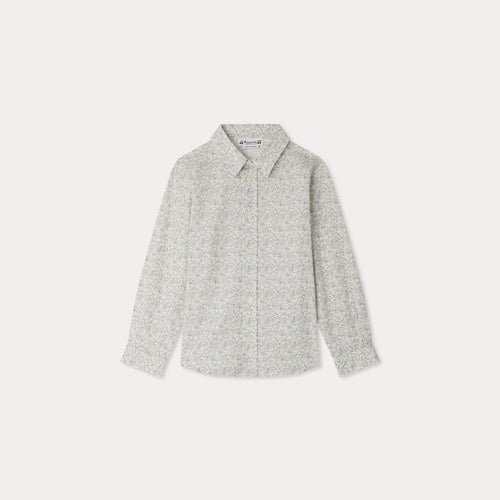 Camicia stampata Daho in popeline di cotone biologico
