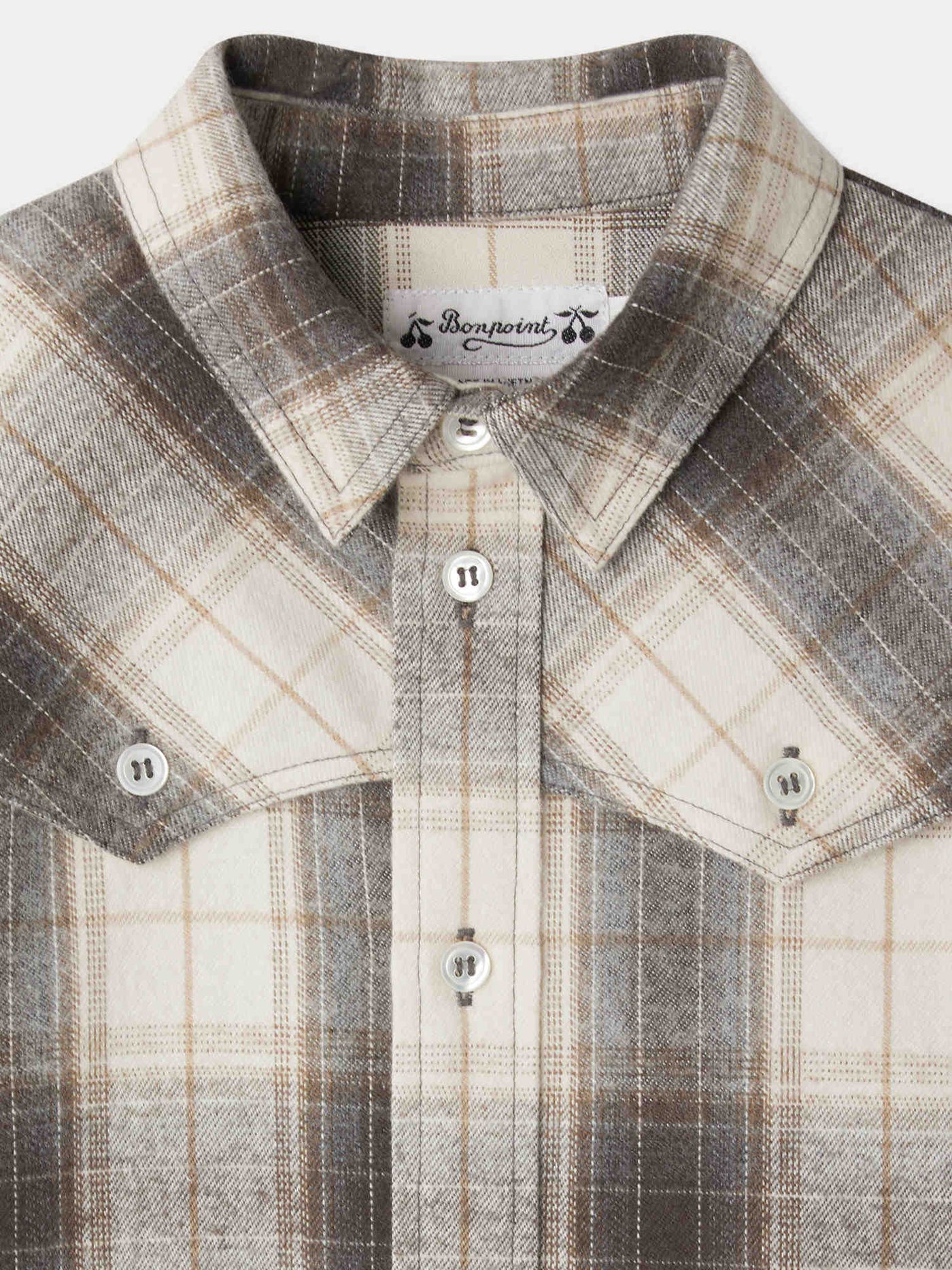 Chemise Jared à carreaux en coton biologique