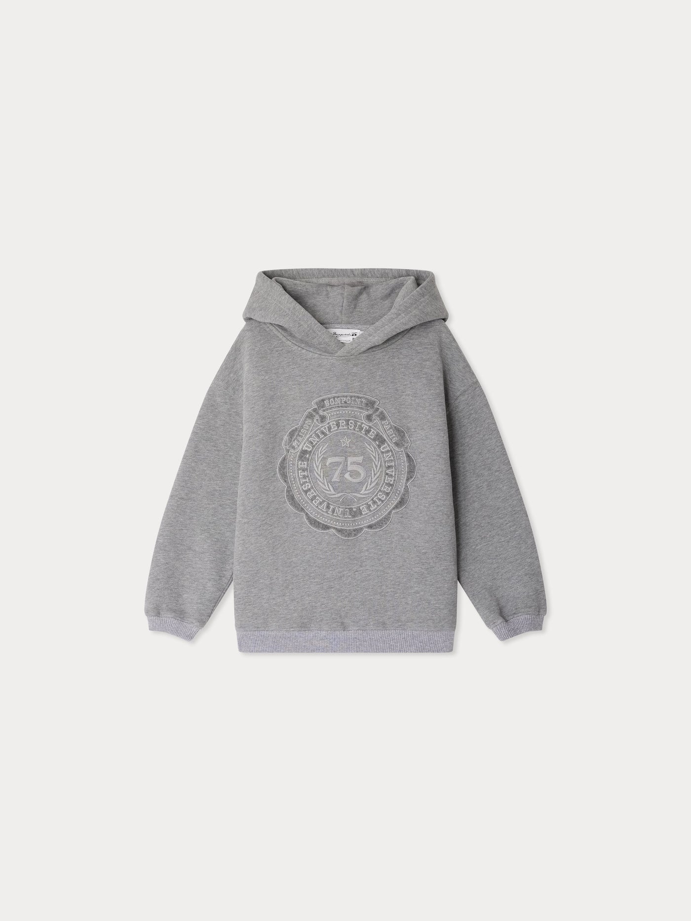 Jessim-Sweatshirt mit gesticktem Universitätswappen aus Bio-Baumwolle