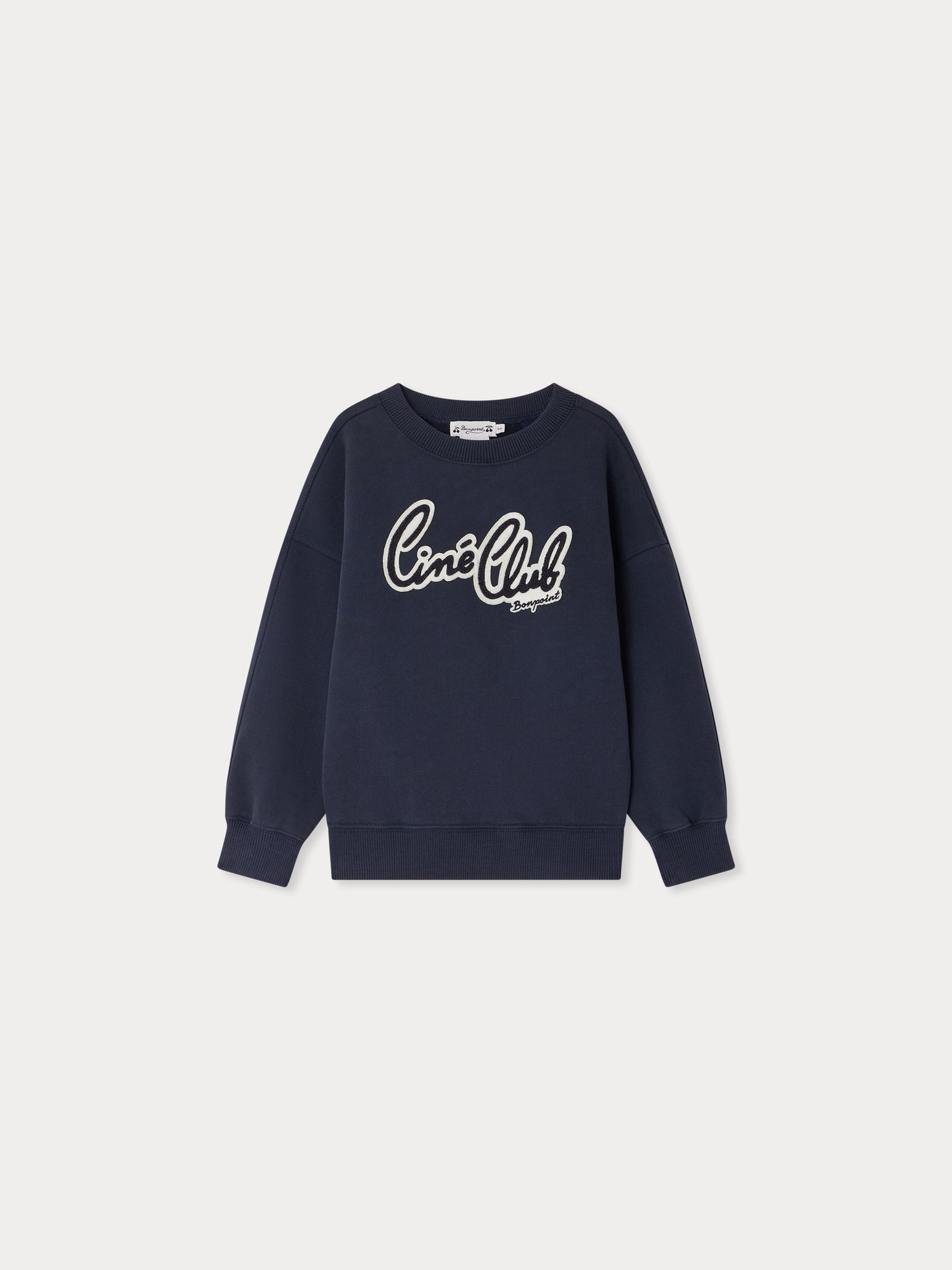 Sweatshirt Eugenien mit Stickerei und Ciné Club-Aufnäher aus Bio-Baumwolle
