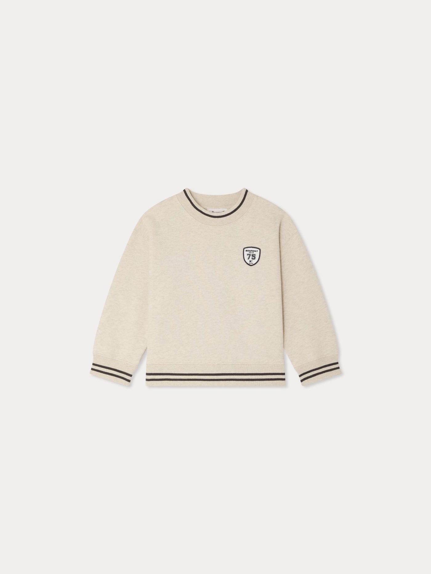Sweatshirt Tonino mit Patch aus Bio-Baumwolle