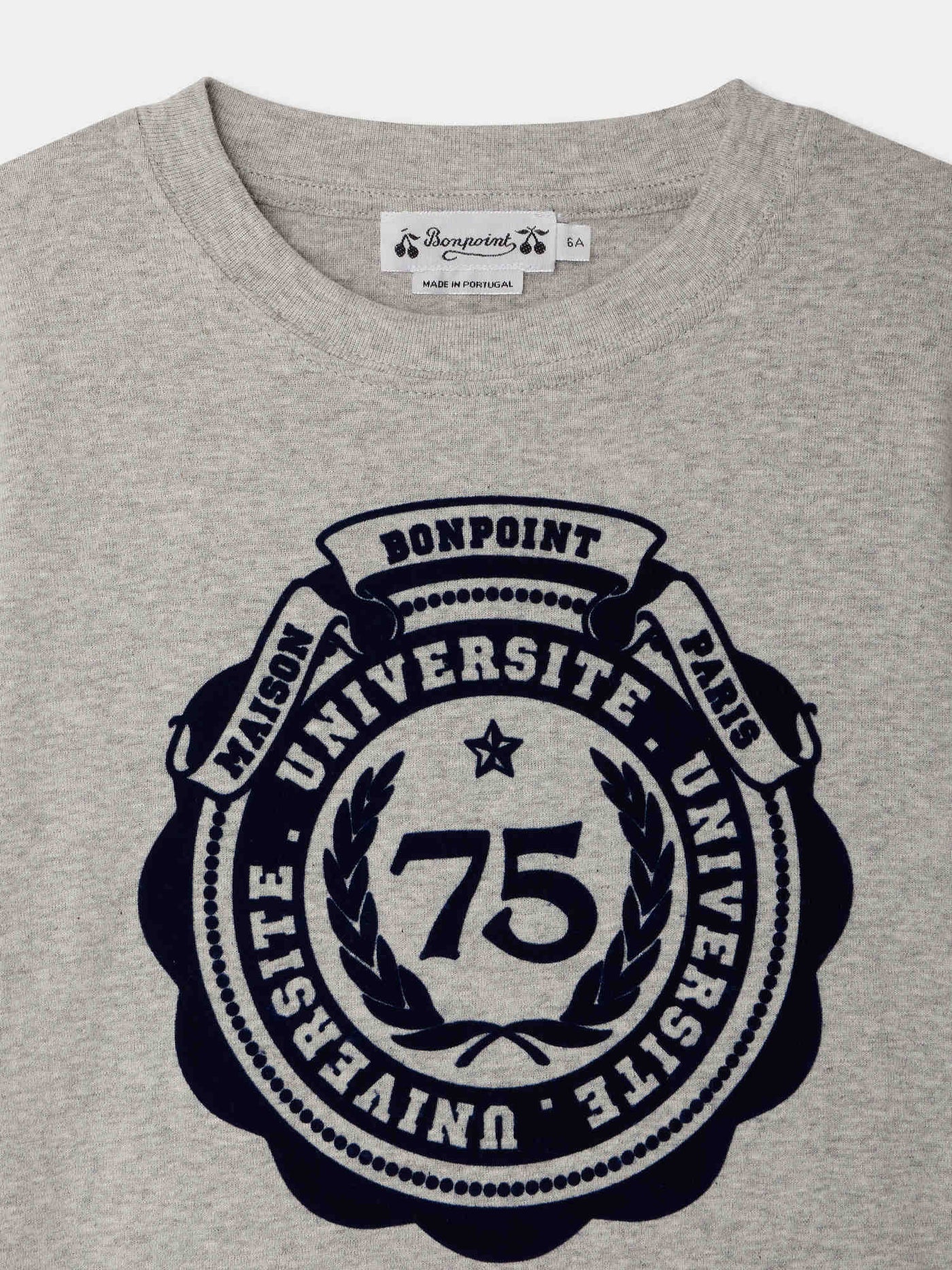 T-Shirt aus Bio-Baumwolle mit Wappendruck der Thibald University