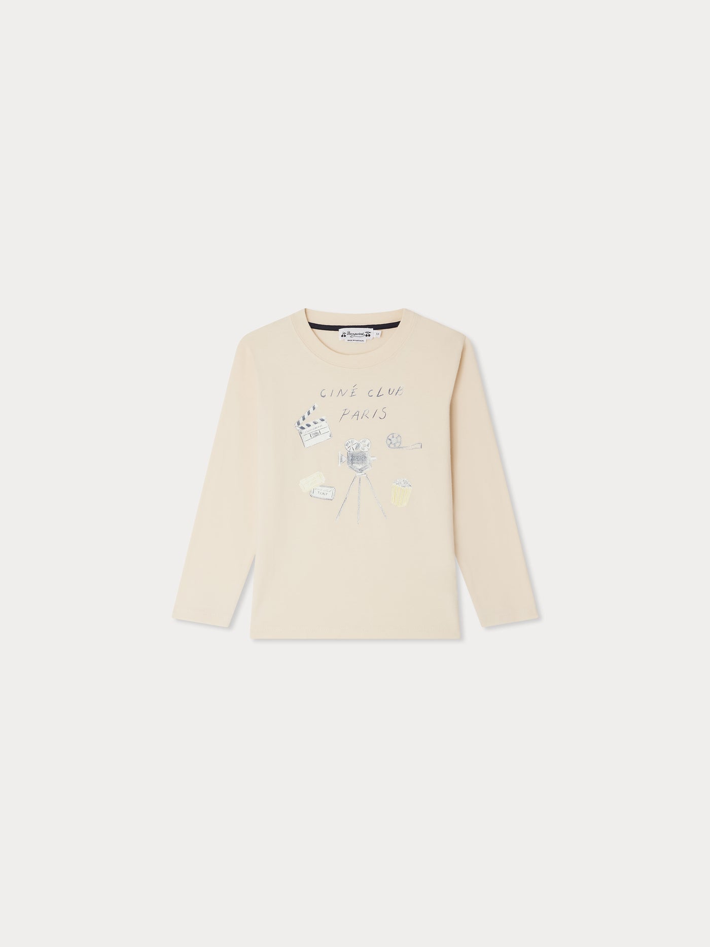 Tadda printed and embroidered Ciné Club Paris organic cotton t-shirt